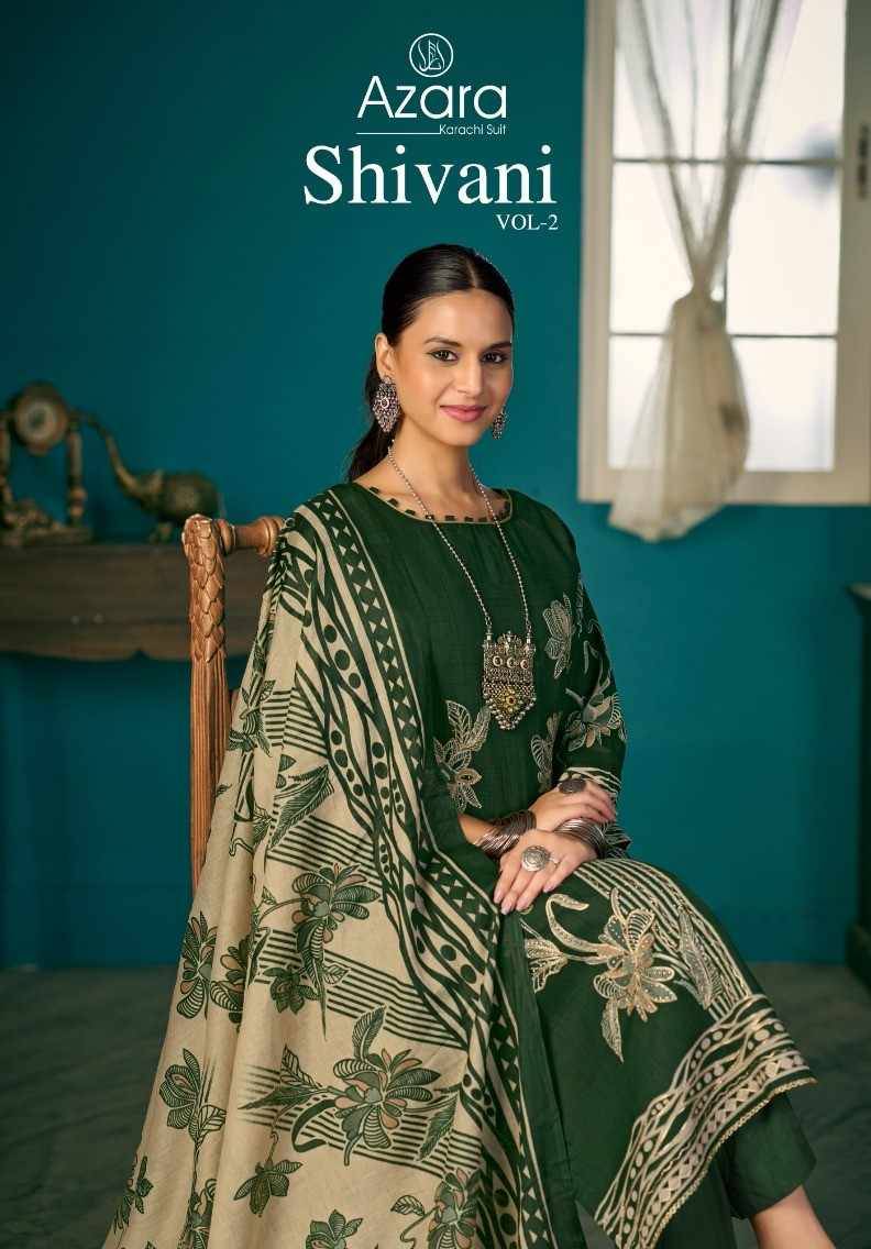 Shivani Vol-2 By Azara 77001 To 77004 Series Designer Stylish Fancy Colorful Beautiful Party Wear & Ethnic Wear Collection Pure Lawn Cotton Dresses At Wholesale Price