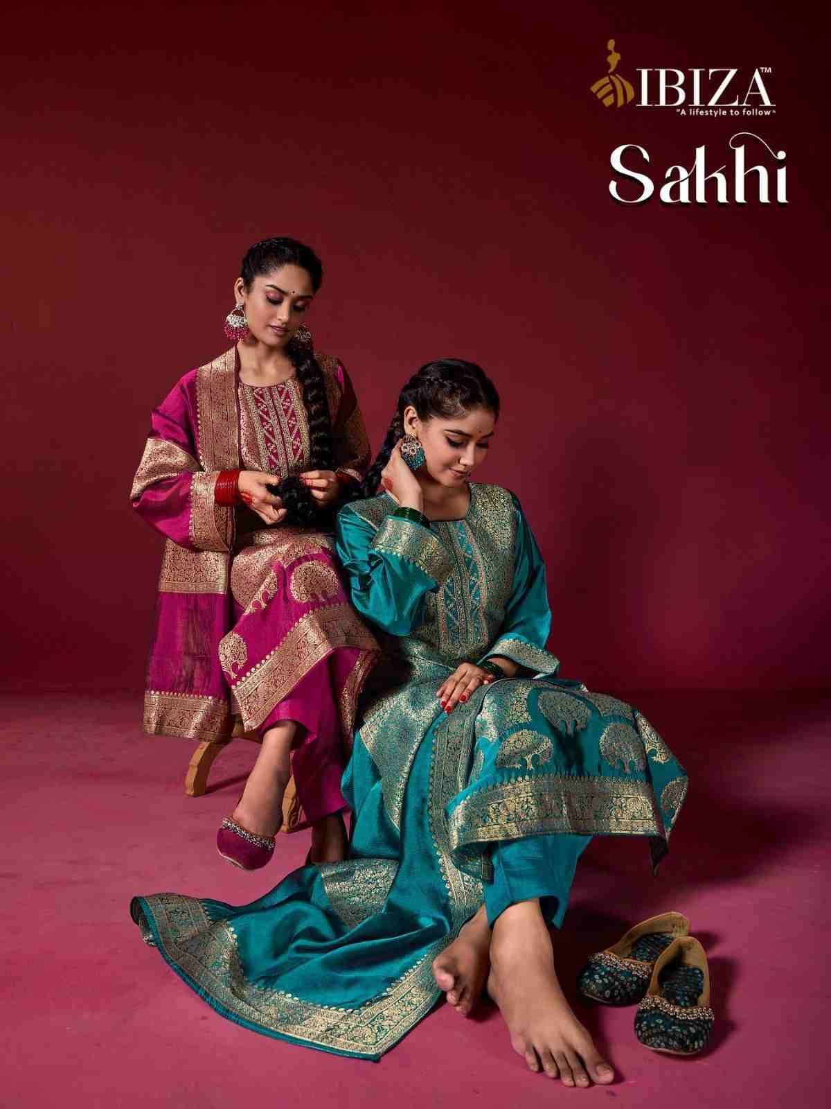 Sakhi By Ibiza 15637 To 15640 Series Beautiful Festive Suits Colorful Stylish Fancy Casual Wear & Ethnic Wear Pure Bangalori Silk Jacquard Dresses At Wholesale Price
