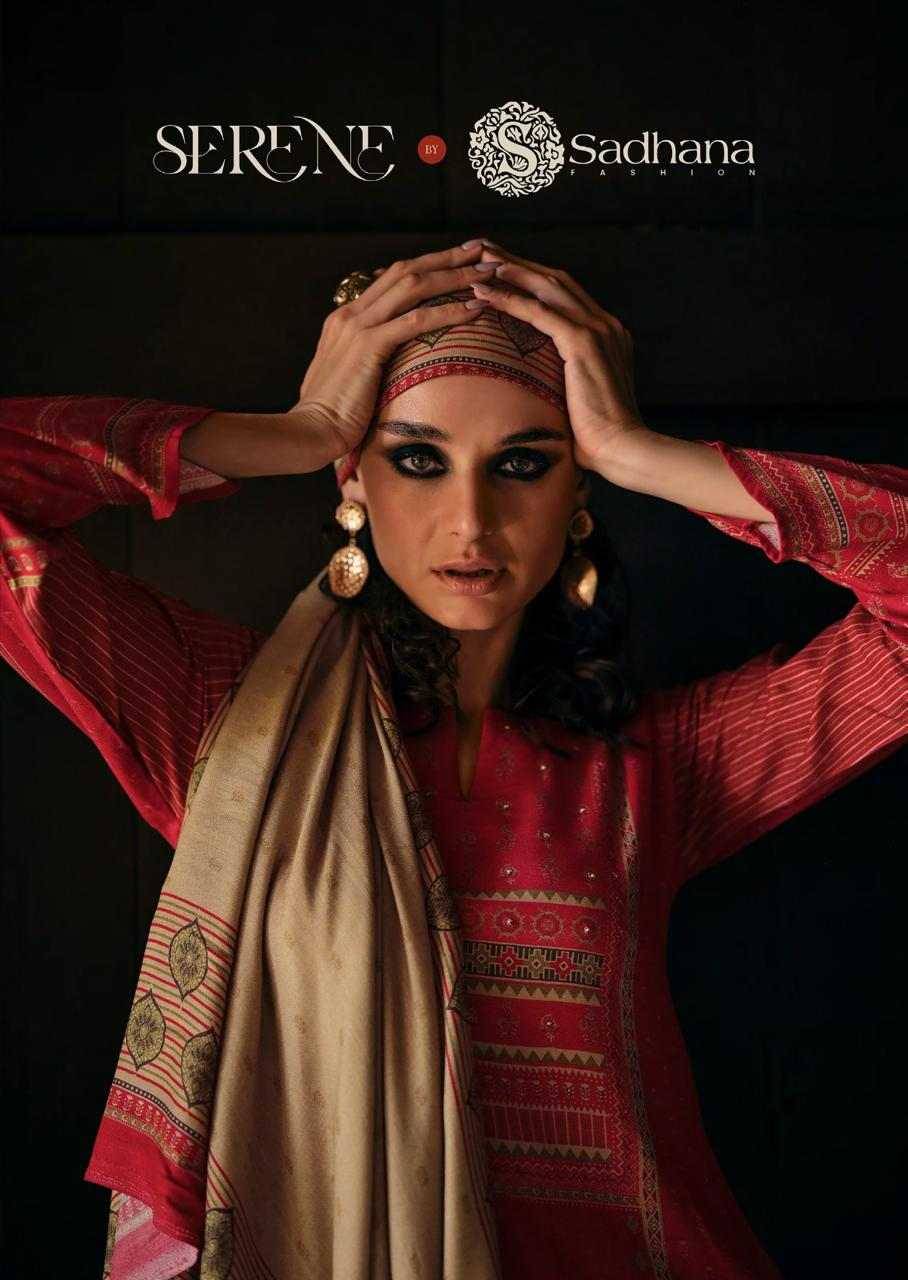 Serene By Sadhana Fashion 11482 To 11487 Series Designer Festive Suits Beautiful Fancy Stylish Colorful Party Wear & Occasional Wear Pure Viscose Pashmina Print Dresses At Wholesale Price