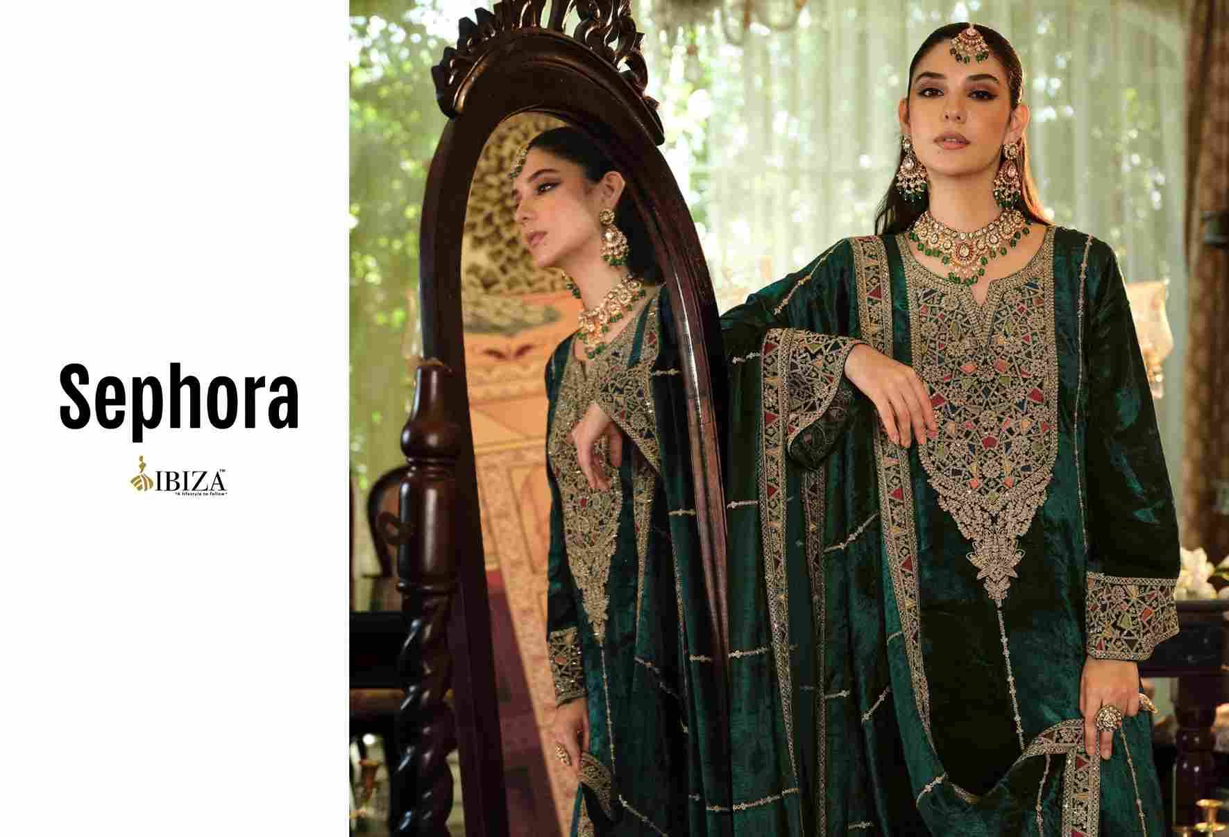 Sephora By Ibiza 18851 To 18856 Series Beautiful Festive Suits Colorful Stylish Fancy Casual Wear & Ethnic Wear Pure Viscose Velvet Dresses At Wholesale Price