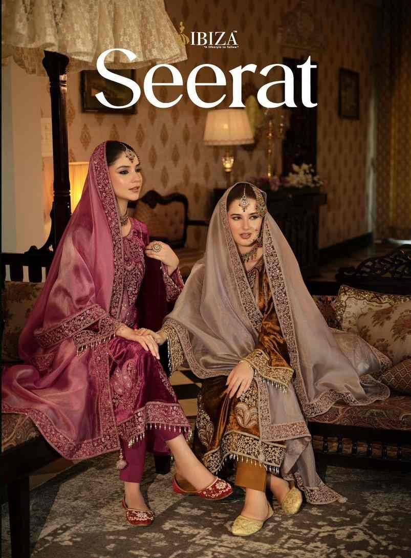 Seerat By Ibiza 18841 To 18846 Series Beautiful Festive Suits Colorful Stylish Fancy Casual Wear & Ethnic Wear Pure Viscose Velvet Dresses At Wholesale Price