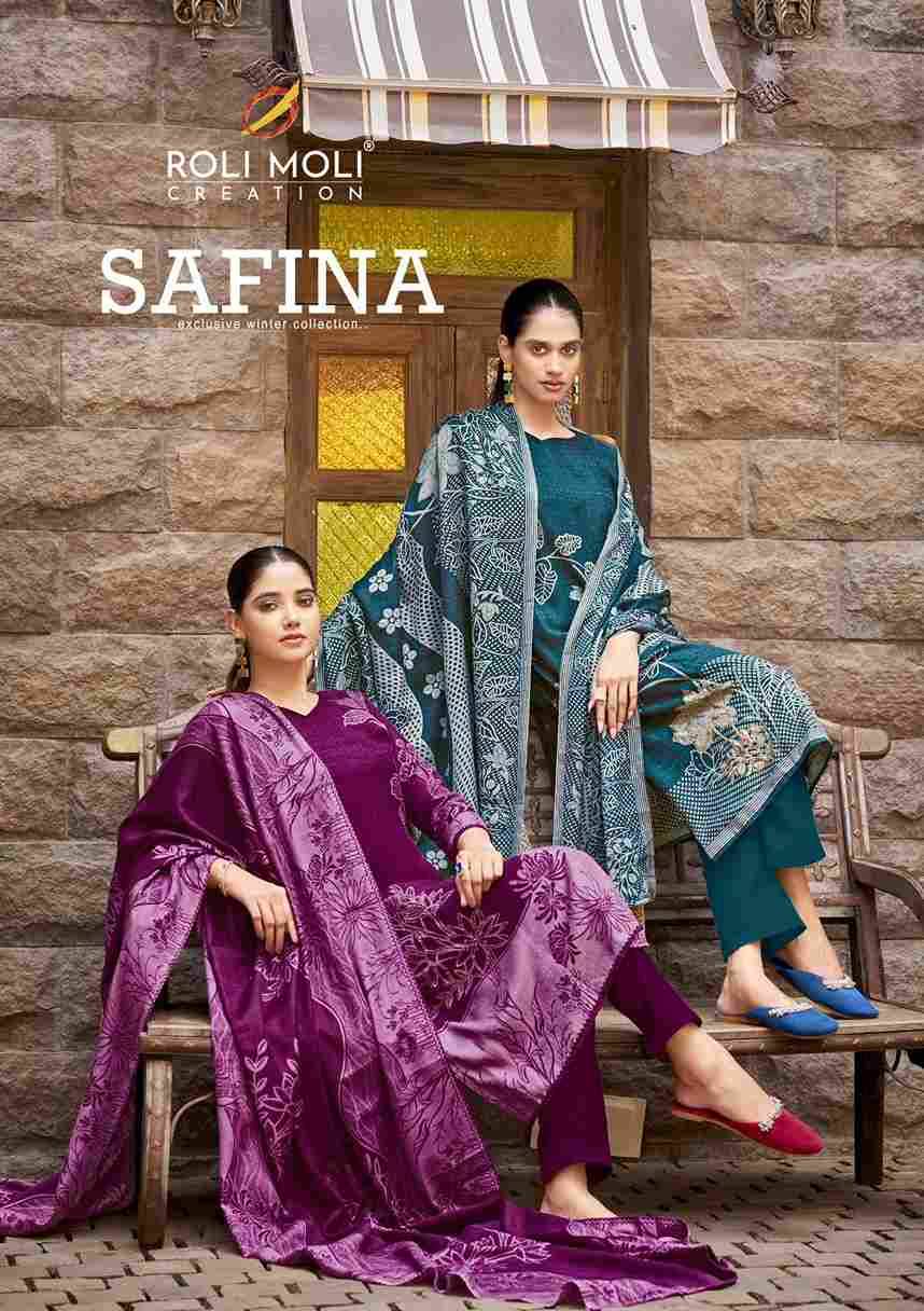 Safina By Roli Moli 1001 To 1008 Series Beautiful Stylish Festive Suits Fancy Colorful Casual Wear & Ethnic Wear & Ready To Wear Pashmina Dresses At Wholesale Price