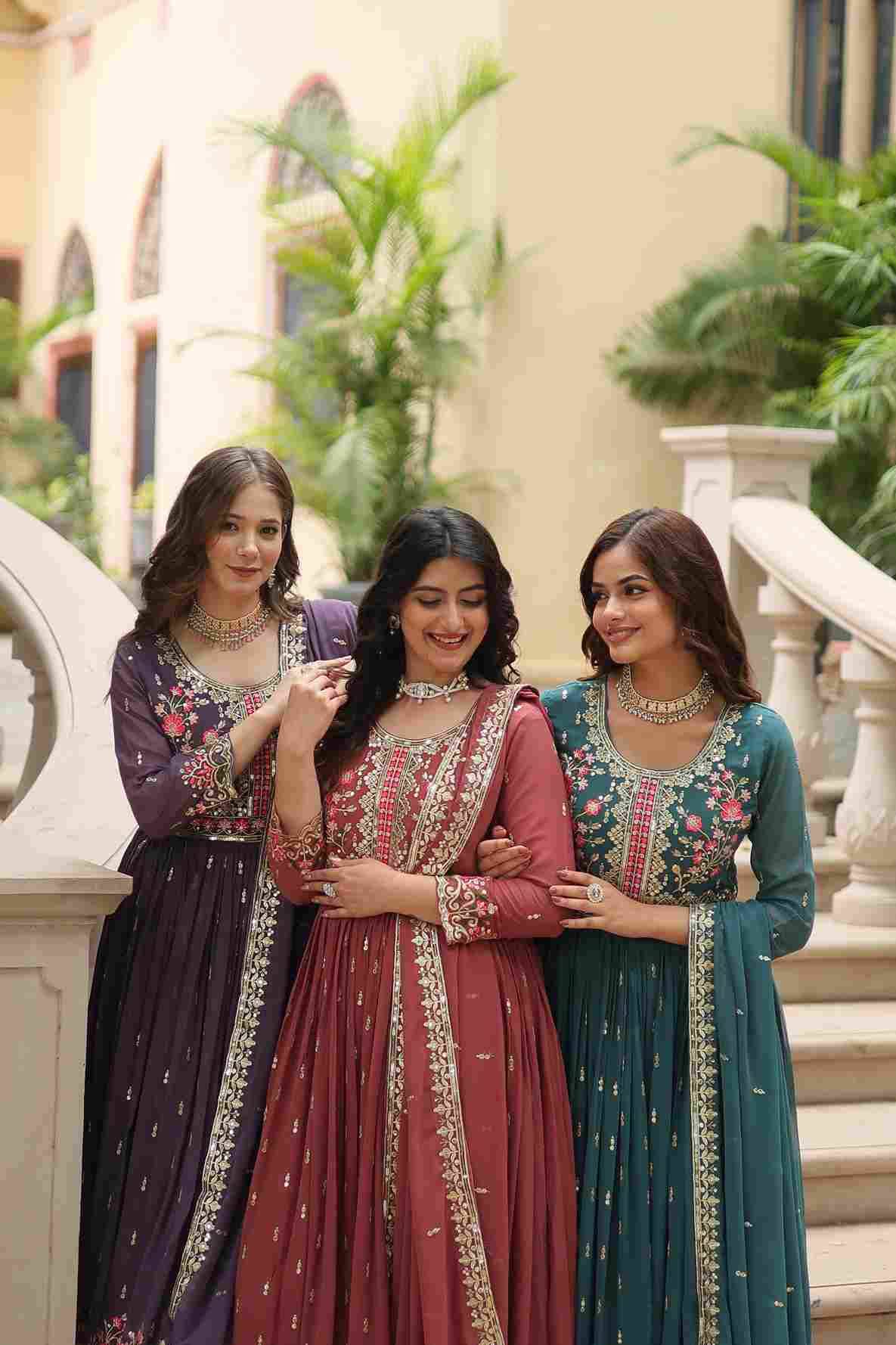 Sf-1106 By Fashid Wholesale 01 To 03 Series Beautiful Suits Colorful Stylish Fancy Casual Wear & Ethnic Wear Faux Georgette Dresses At Wholesale Price