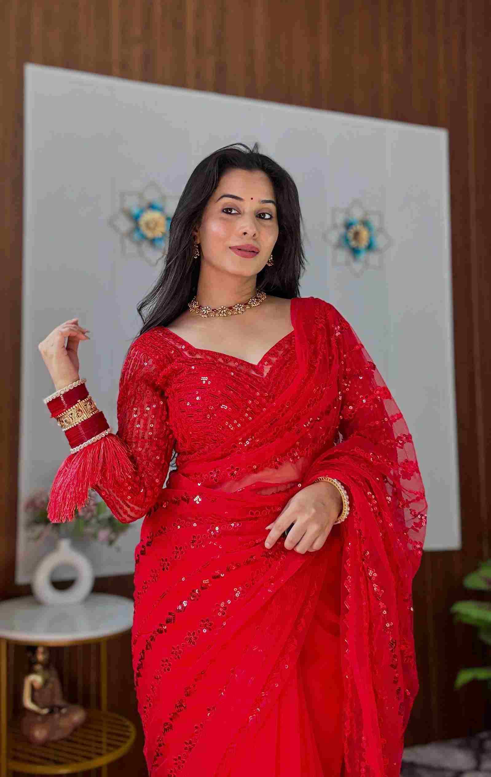 Sf-1109 By Fashid Wholesale Indian Traditional Wear Collection Beautiful Stylish Fancy Colorful Party Wear & Occasional Wear Net Sarees At Wholesale Price