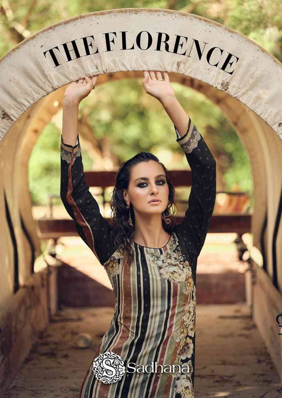 The Florence By Sadhana Fashion 11548 To 11553 Series Designer Festive Suits Beautiful Fancy Stylish Colorful Party Wear & Occasional Wear Pure Viscose Pashmina Print Dresses At Wholesale Price