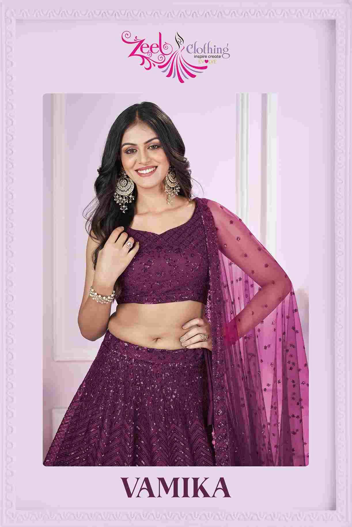 Vamika By Zeel Clothing Series Designer Beautiful Collection Occasional Wear & Party Wear Georgette Lehengas At Wholesale Price
