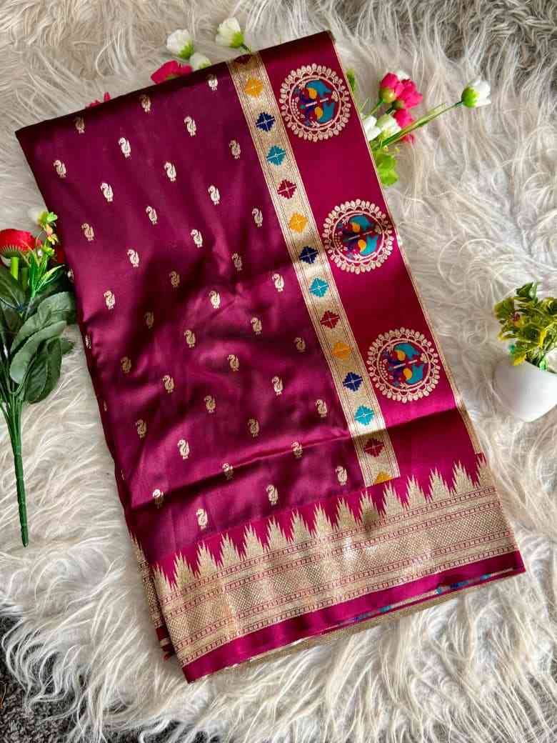 Vv-43 By Fashid Wholesale 01 To 08 Series Indian Traditional Wear Collection Beautiful Stylish Fancy Colorful Party Wear & Occasional Wear Paithani Silk Sarees At Wholesale Price
