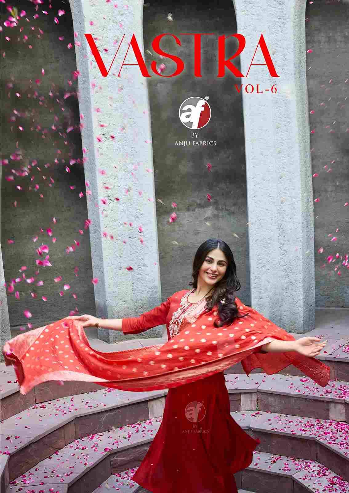 Vastra Vol-6 By Anju Fabrics 5001 To 5006 Series Suits Beautiful Fancy Colorful Stylish Party Wear & Occasional Wear Modal Silk Dresses At Wholesale Price