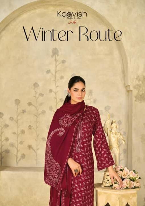 Winter Route By Kaavish 2061 To 2066 Series Beautiful Festive Suits Colorful Stylish Fancy Casual Wear & Ethnic Wear Pure Viscose Pashmina Dresses At Wholesale Price