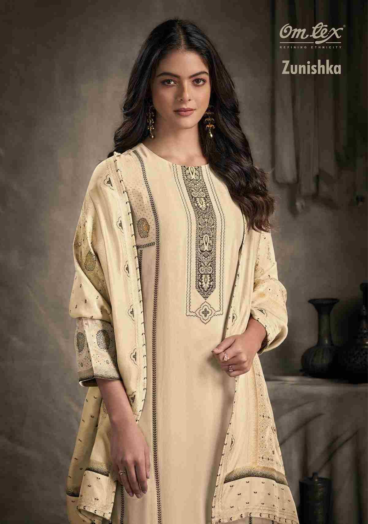 Zunishka By Om Tex 8221-A To 8221-E Series Beautiful Festive Suits Colorful Stylish Fancy Casual Wear & Ethnic Wear Jacquard Silk Dresses At Wholesale Price