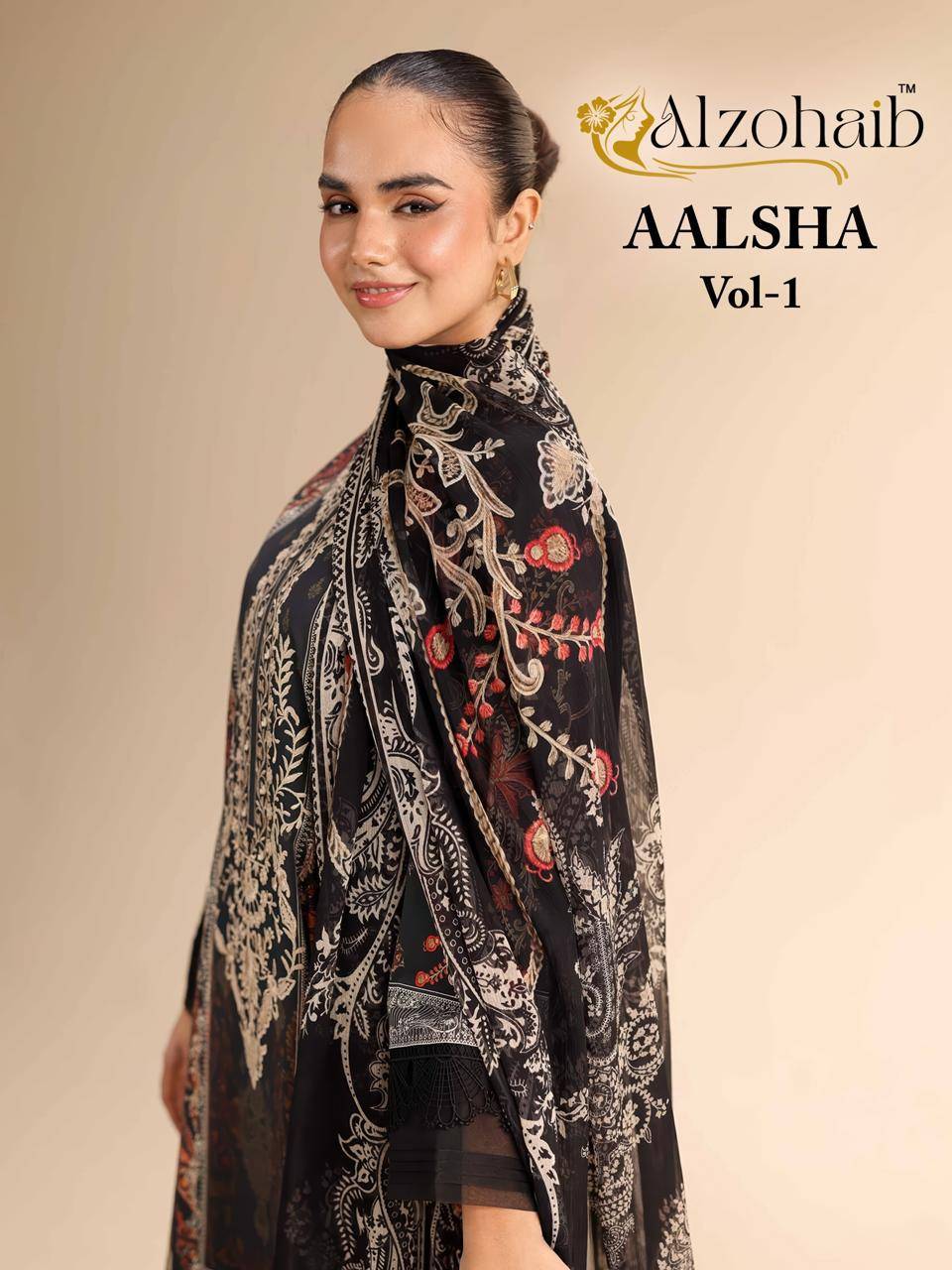 Aalsha Vol-1 By Alzohaib Series Beautiful Pakistani Suits Stylish Fancy Colorful Party Wear & Occasional Wear Pure Cotton Print Dresses At Wholesale Price