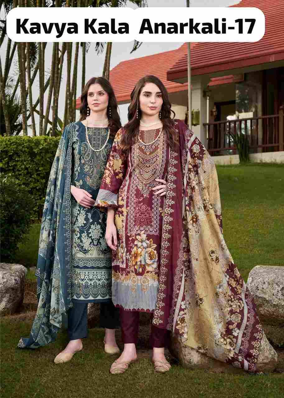Anarkali Vol-17 By Kavyakala 1001 To 1008 Series Beautiful Festive Suits Stylish Fancy Colorful Casual Wear & Ethnic Wear Pure Lawn Cotton Print Dresses At Wholesale Price