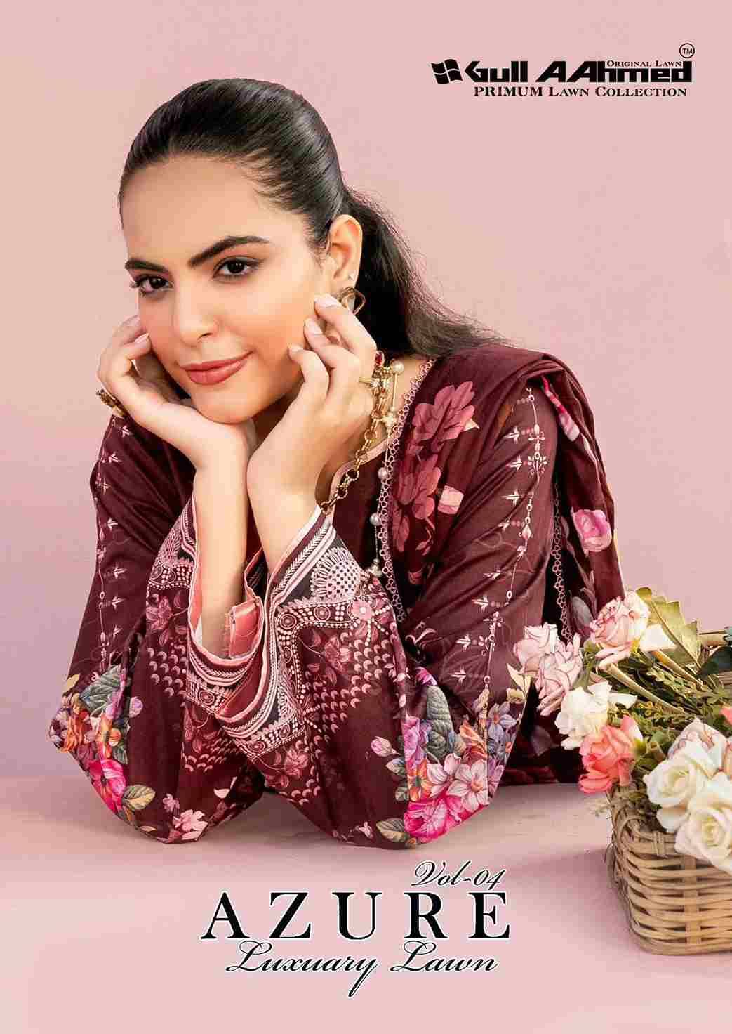 Azure Vol-4 By Gull Aahmed 4001 To 4006 Series Beautiful Festive Suits Stylish Fancy Colorful Casual Wear & Ethnic Wear Pure Cambric Print Dresses At Wholesale Price