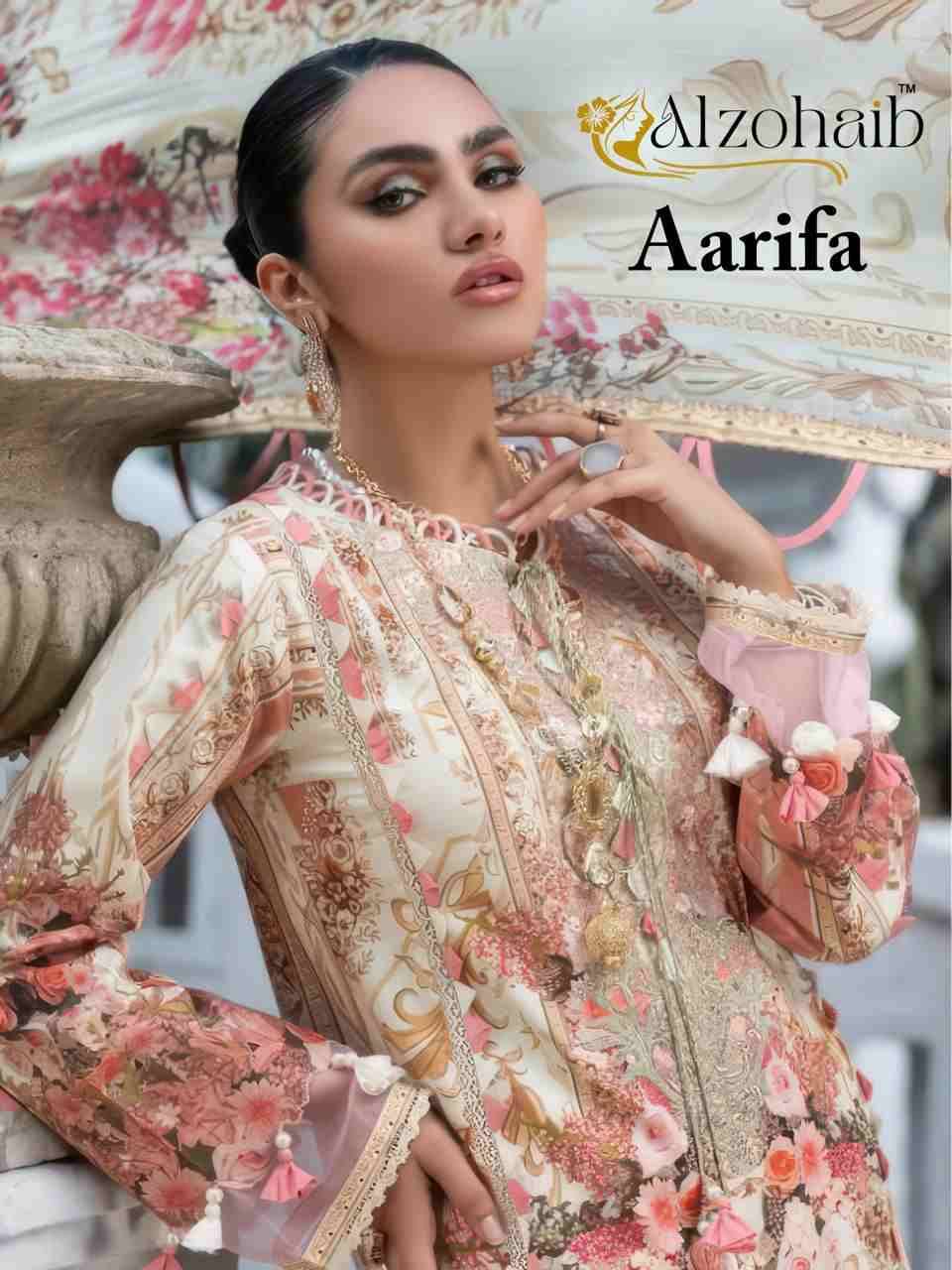 Aarifa By Alzohaib 1366-A To 1367-B Series Beautiful Pakistani Suits Stylish Fancy Colorful Party Wear & Occasional Wear Pure Cotton Print Dresses At Wholesale Price