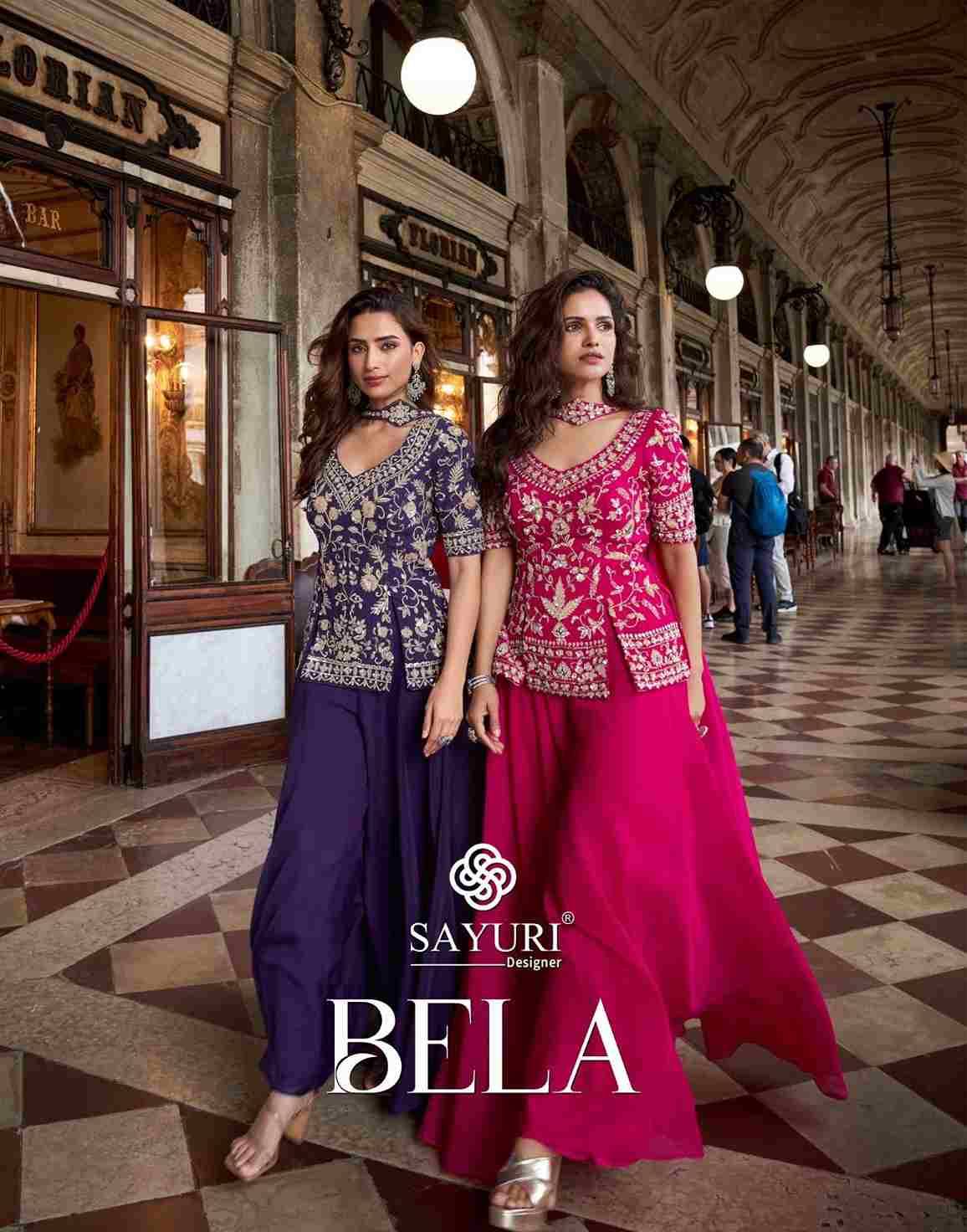 Bela By Sayuri 10097 To 10099 Series Designer Stylish Fancy Colorful Beautiful Party Wear & Ethnic Wear Collection Organza Silk Tops With Bottom At Wholesale Price