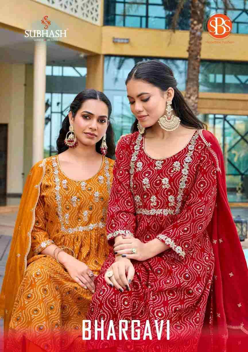 Bhargavi By SBS 6115 To 6118 Series Beautiful Festive Suits Colorful Stylish Fancy Casual Wear & Ethnic Wear Rayon Dresses At Wholesale Price