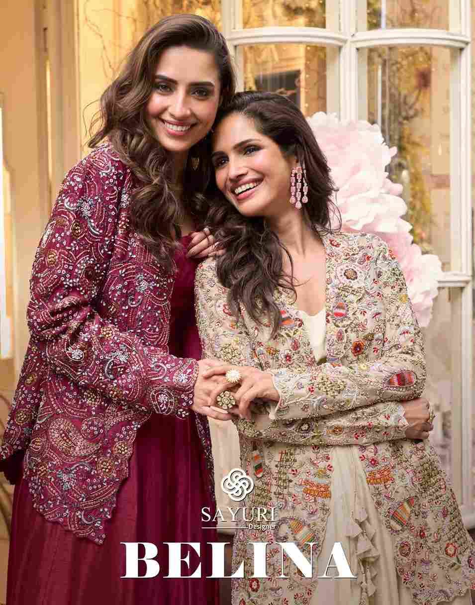 Belina By Sayuri 10090 To 10091 Series Designer Stylish Fancy Colorful Beautiful Party Wear & Ethnic Wear Collection Premium Silk Gowns With Jacket At Wholesale Price