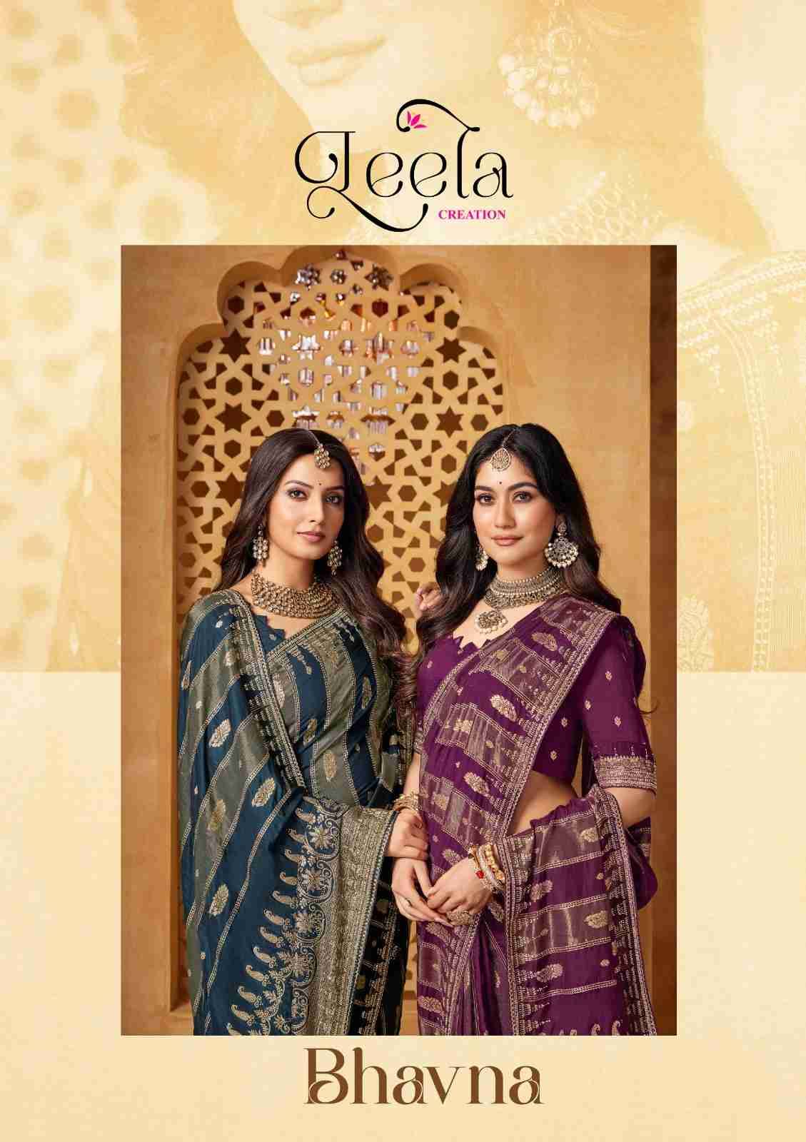 Bhavna By Leela Creation 305-A To 305-E Series Indian Traditional Wear Collection Beautiful Stylish Fancy Colorful Party Wear & Occasional Wear Viscose Sarees At Wholesale Price