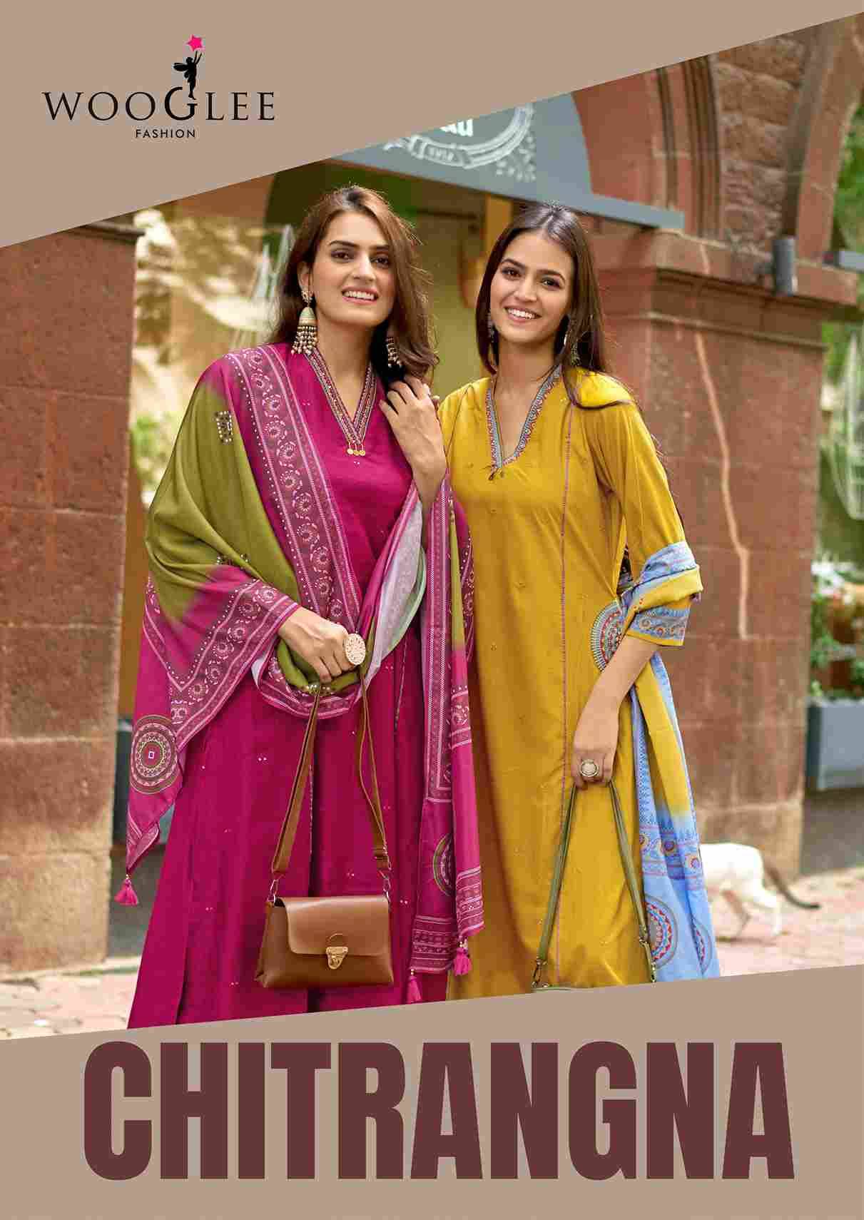 Chitrangna By Wooglee 2001 To 2006 Series Designer Festive Suits Beautiful Fancy Stylish Colorful Party Wear & Occasional Wear Viscose Dresses At Wholesale Price