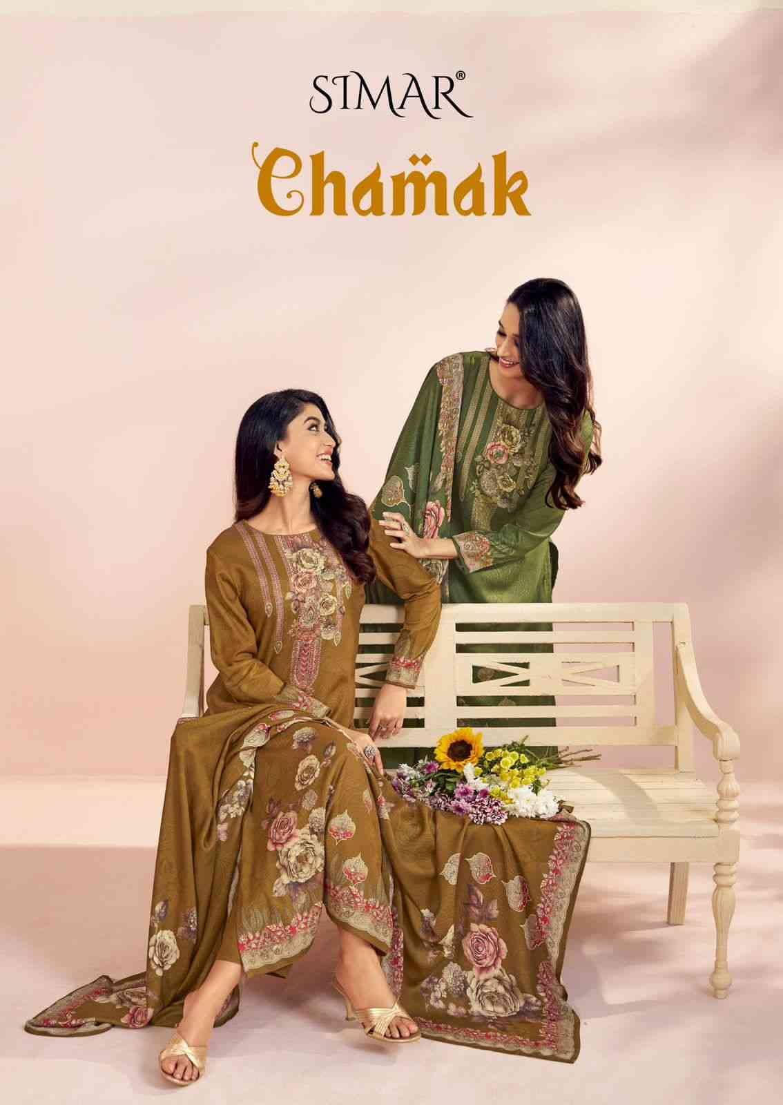 Chamak By Simar 1001 To 1004 Series Beautiful Stylish Fancy Colorful Casual Wear & Ethnic Wear Viscose Pashmina Tops At Wholesale Price