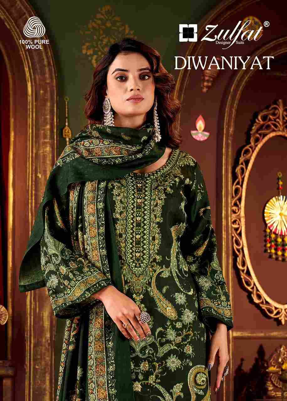 Diwaniyat By Zulfat 697-001 To 697-008 Series Beautiful Stylish Festive Suits Fancy Colorful Casual Wear & Ethnic Wear & Ready To Wear Pure Pashmina Dresses At Wholesale Price