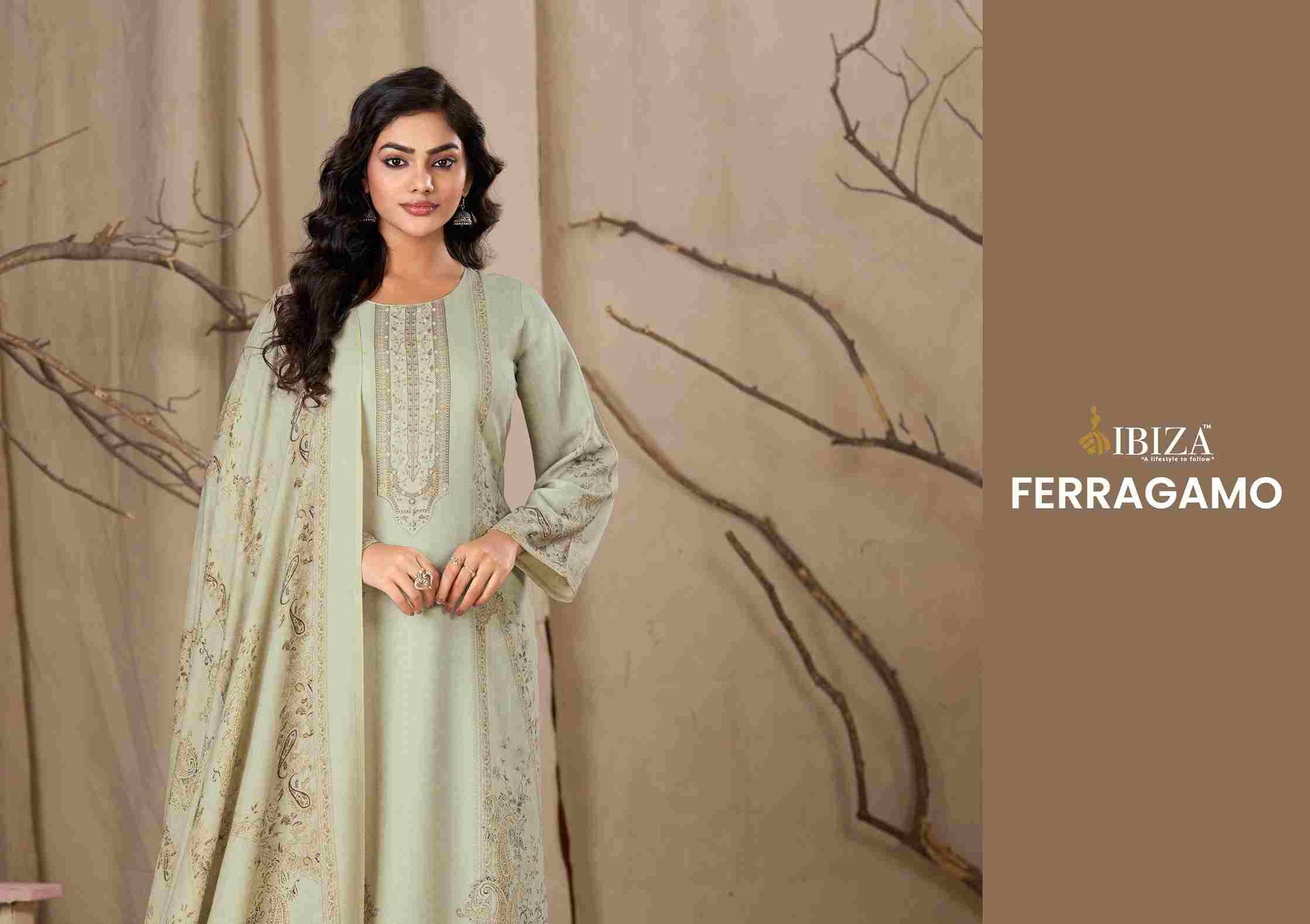 Ferragamo By Ibiza 2871 To 2874 Series Beautiful Festive Suits Colorful Stylish Fancy Casual Wear & Ethnic Wear Pure Viscose Pashmina Dresses At Wholesale Price