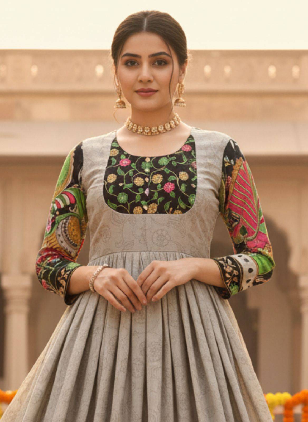 Gr-8219 By Fashid Wholesale Designer Stylish Fancy Colorful Beautiful Party Wear & Ethnic Wear Collection Soft Silk Gown At Wholesale Price