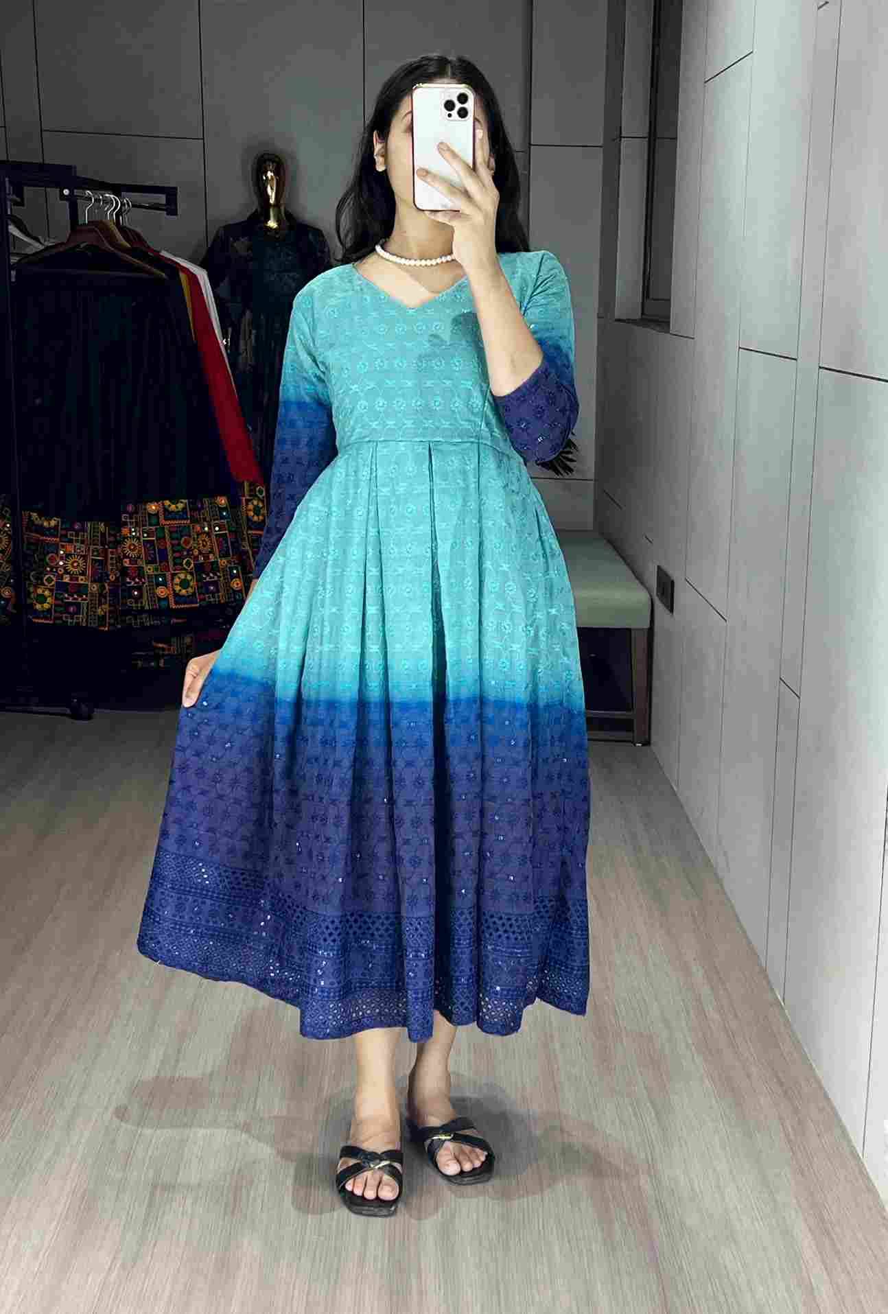 Gr-8111 By Fashid Wholesale 01 To 03 Series Wear Collection Beautiful Stylish Colorful Fancy Party Wear & Occasional Wear Chikankari Cotton Kurtis At Wholesale Price