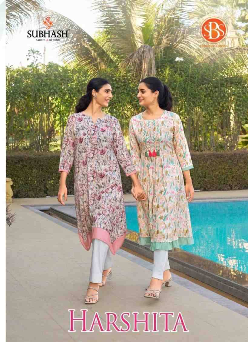Harshita By SBS 4741 To 4746 Series Beautiful Fancy Colorful Stylish Party Wear & Occasional Wear Cotton Print Kurtis At Wholesale Price