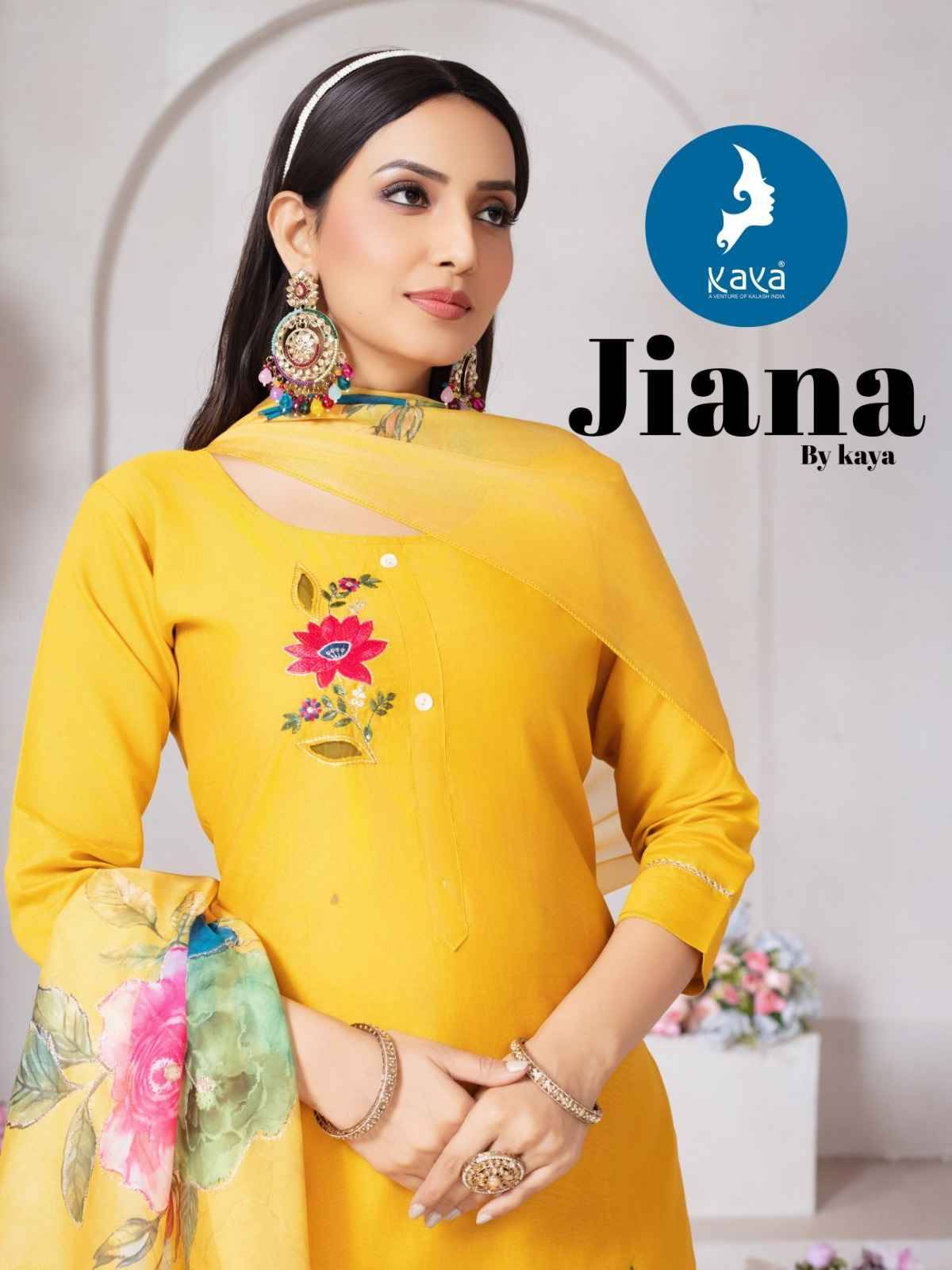Jiana By Kaya 01 To 06 Series Designer Festive Suits Beautiful Stylish Fancy Colorful Party Wear & Occasional Wear Roman Dresses At Wholesale Price