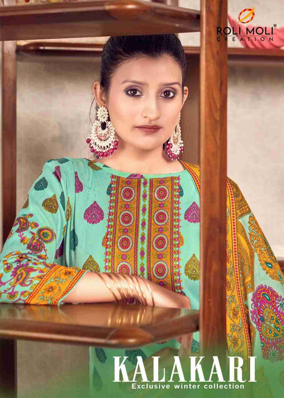 Kalakari By Roli Moli 8001 To 8008 Series Beautiful Stylish Festive Suits Fancy Colorful Casual Wear & Ethnic Wear & Ready To Wear Pashmina Dresses At Wholesale Price