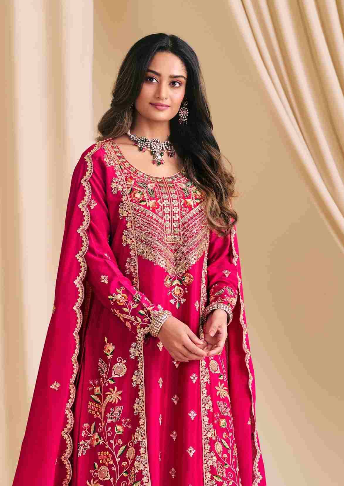 Kalash By Radha Trendz 6001 To 6003 Series Festive Suits Beautiful Fancy Colorful Stylish Party Wear & Occasional Wear Premium Chinnon Dresses At Wholesale Price