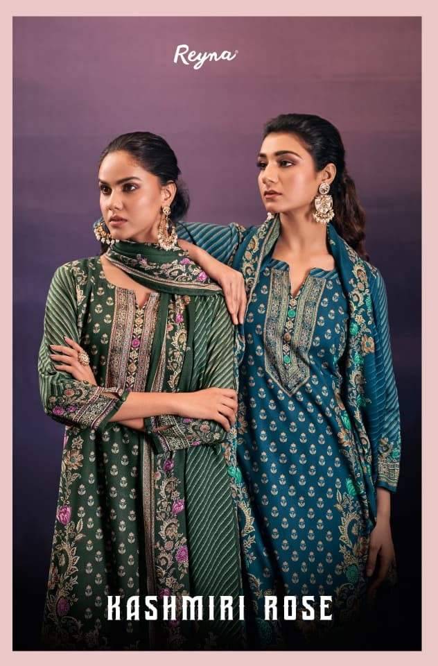 Kashmiri Rose By Reyna 10447  To 10450 Series Beautiful Festive Suits Colorful Stylish Fancy Casual Wear & Ethnic Wear Pure Pashmina Dresses At Wholesale Price