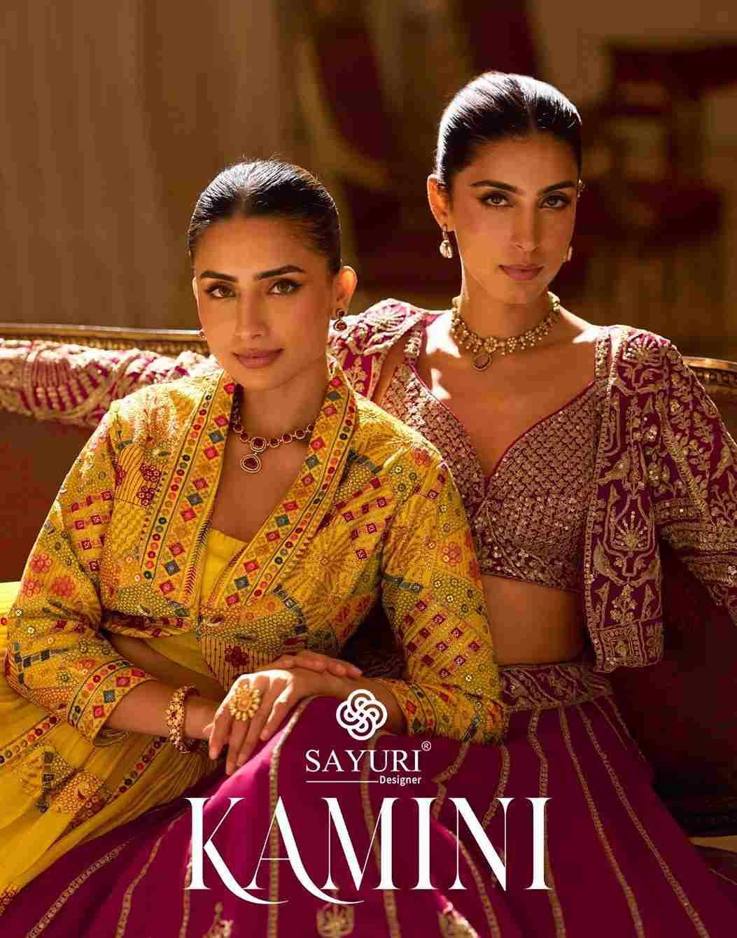 Kamini By Sayuri 10342 To 10343 Series Festive Wear Collection Beautiful Stylish Colorful Fancy Party Wear & Occasional Wear Georgette Lehengas At Wholesale Price