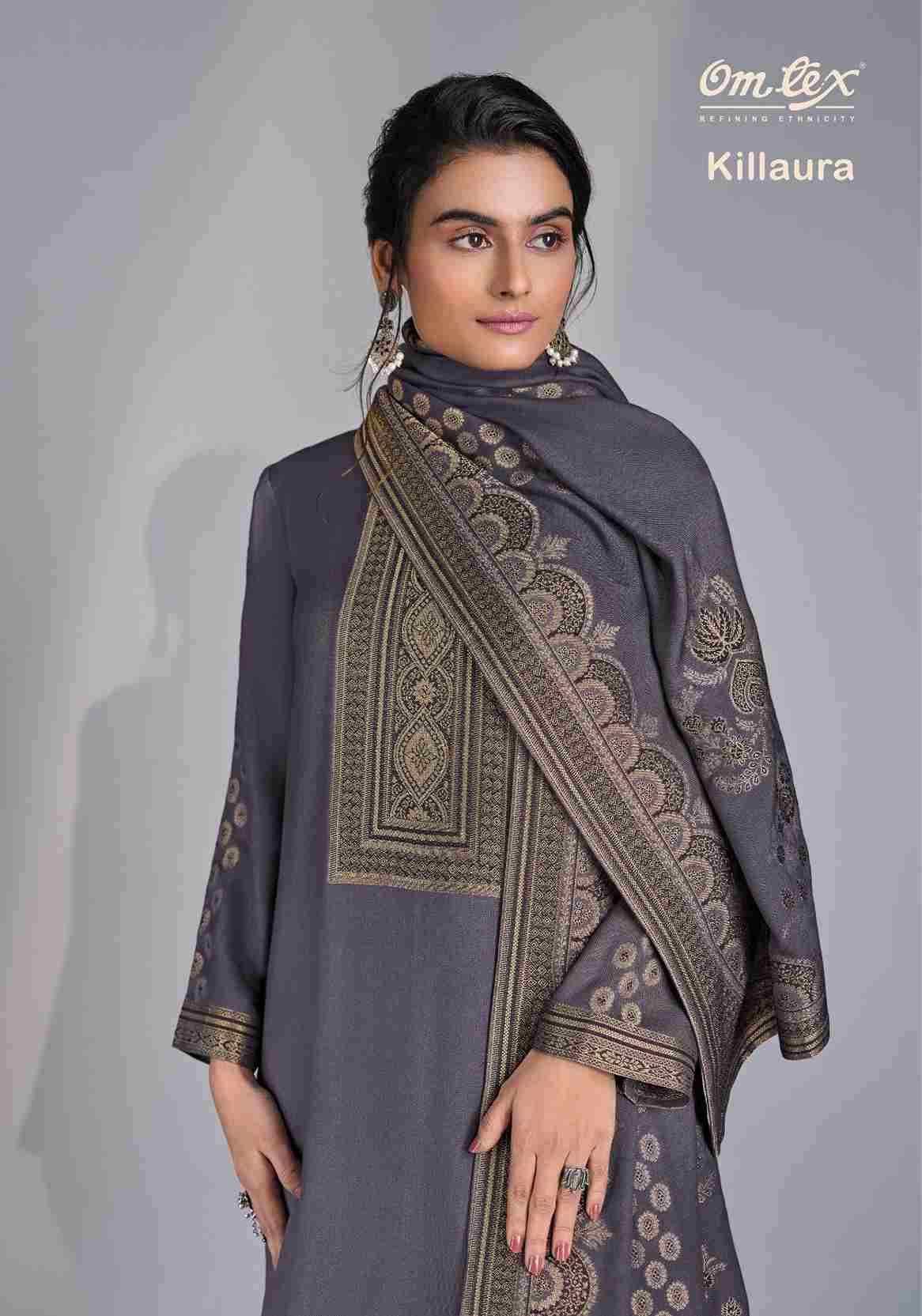 Killaura By Om Tex 10051-A To 10051-D Series Beautiful Festive Suits Colorful Stylish Fancy Casual Wear & Ethnic Wear Pure Pashmina Jacquard Dresses At Wholesale Price