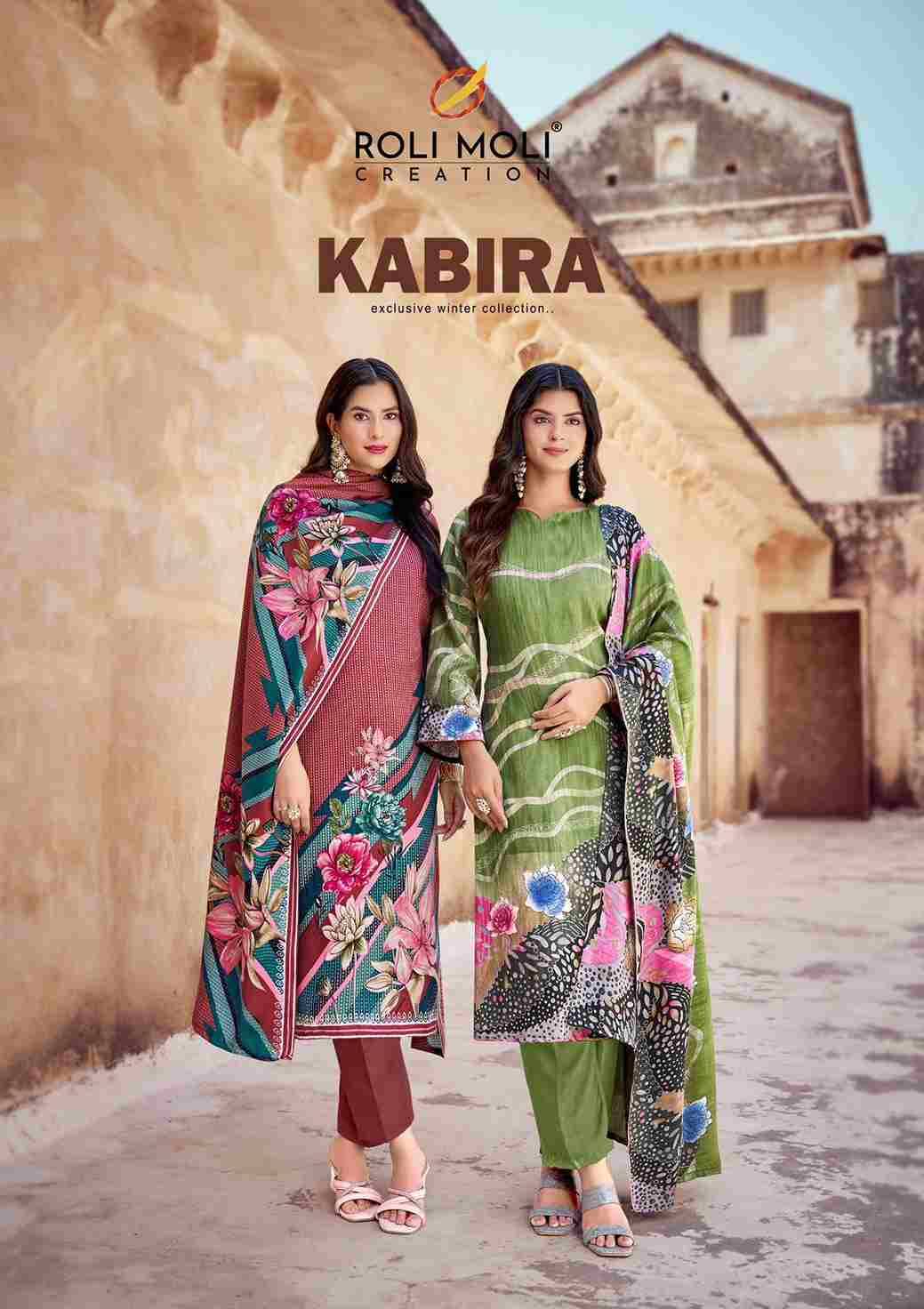 Kabira By Roli Moli 1001 To 1008 Series Beautiful Stylish Festive Suits Fancy Colorful Casual Wear & Ethnic Wear & Ready To Wear Pashmina Dresses At Wholesale Price