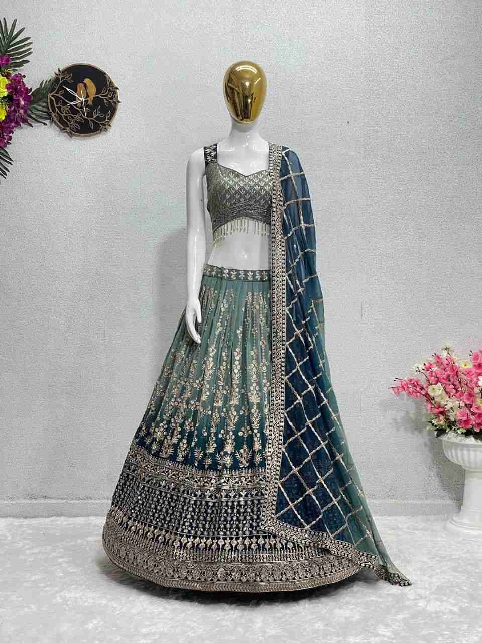 Kf-1610 By Fashid Wholesale Wear Collection Beautiful Stylish Colorful Fancy Party Wear & Occasional Wear Faux Georgette Lehengas At Wholesale Price