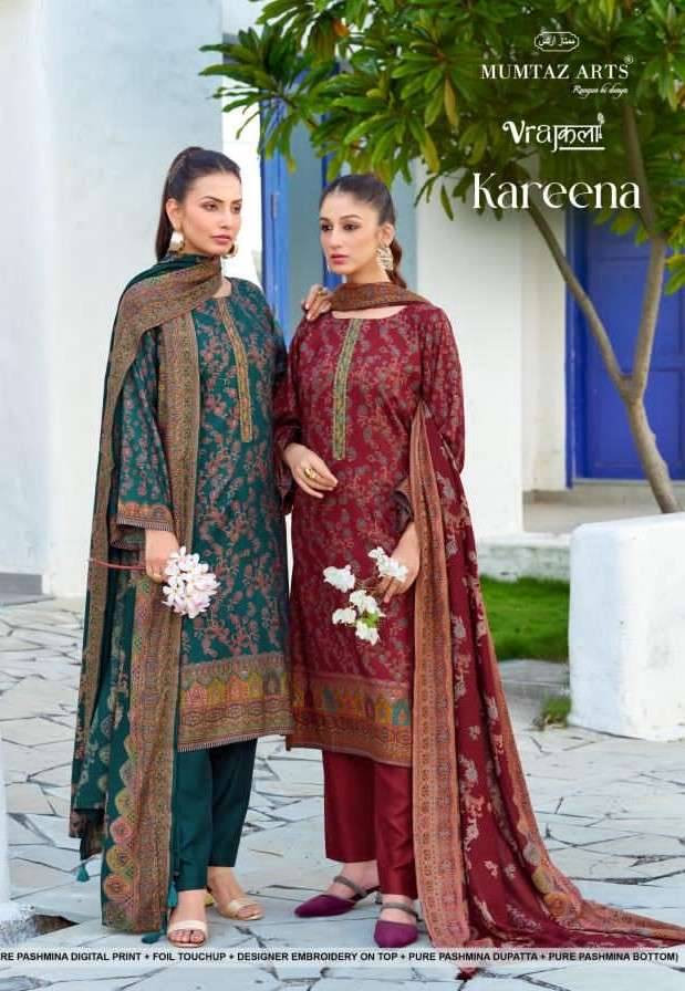 Kareena By Mumtaz Arts 1001 To 1004 Series Beautiful Festive Suits Stylish Fancy Colorful Casual Wear & Ethnic Wear Pure Viscose Pashmina Print Dresses At Wholesale Price