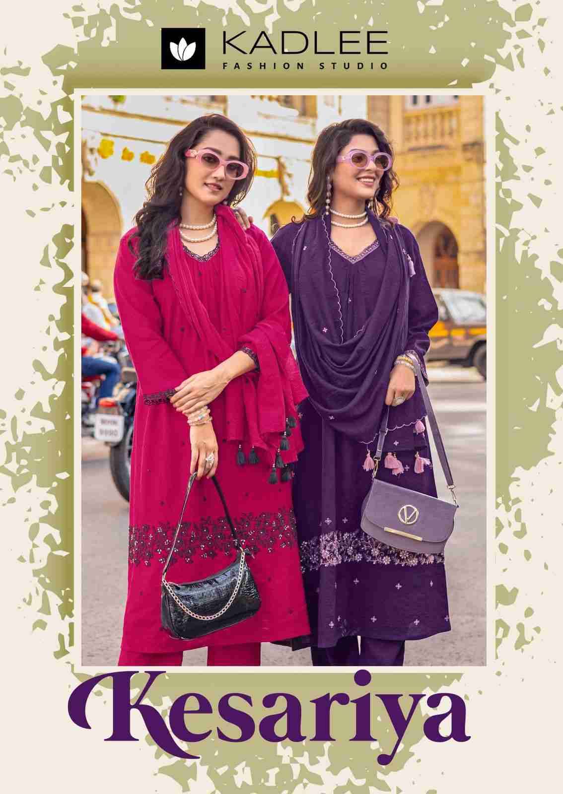 Kesariya By Kadlee 1001 To 1004 Series Beautiful Festive Suits Colorful Stylish Fancy Casual Wear & Ethnic Wear Heavy Viscose Dresses At Wholesale Price