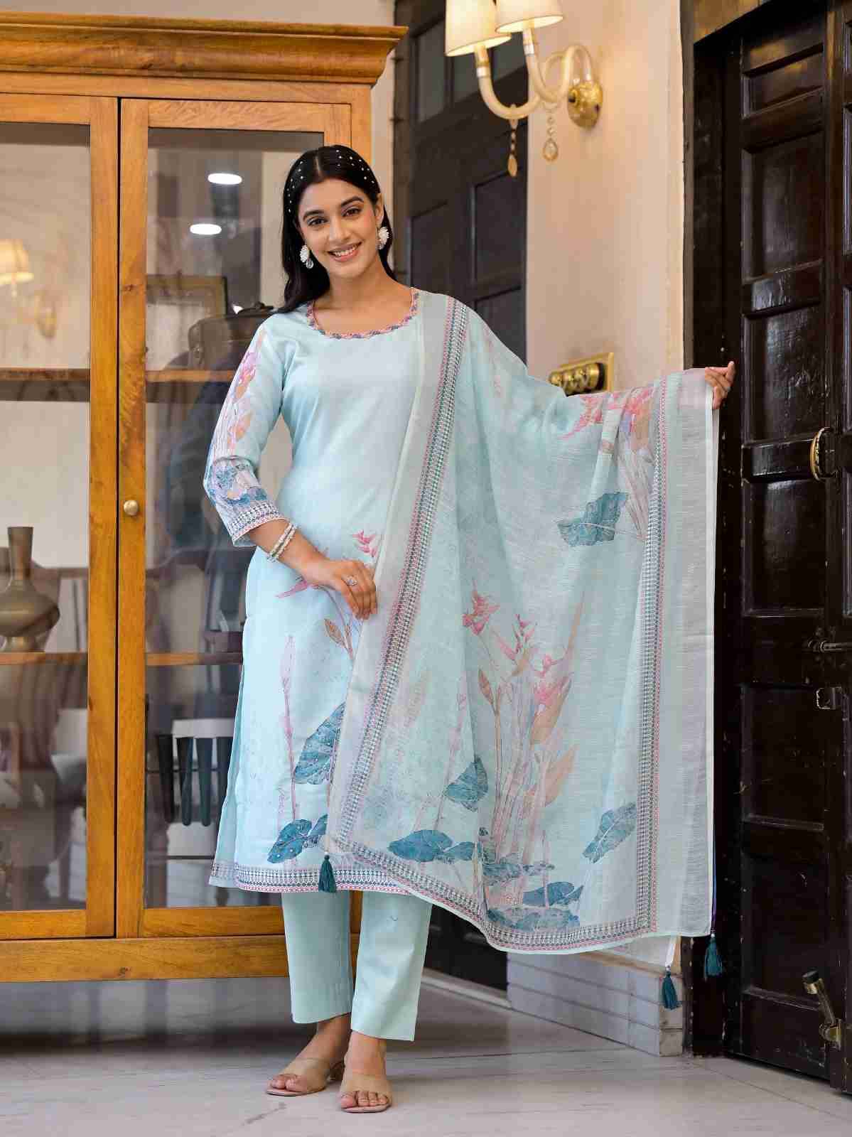 Label Khoj 9784 Colours By Label Khoj 9784-A To 9784-B Series Beautiful Festive Suits Stylish Fancy Colorful Casual Wear & Ethnic Wear Linen Dresses At Wholesale Price