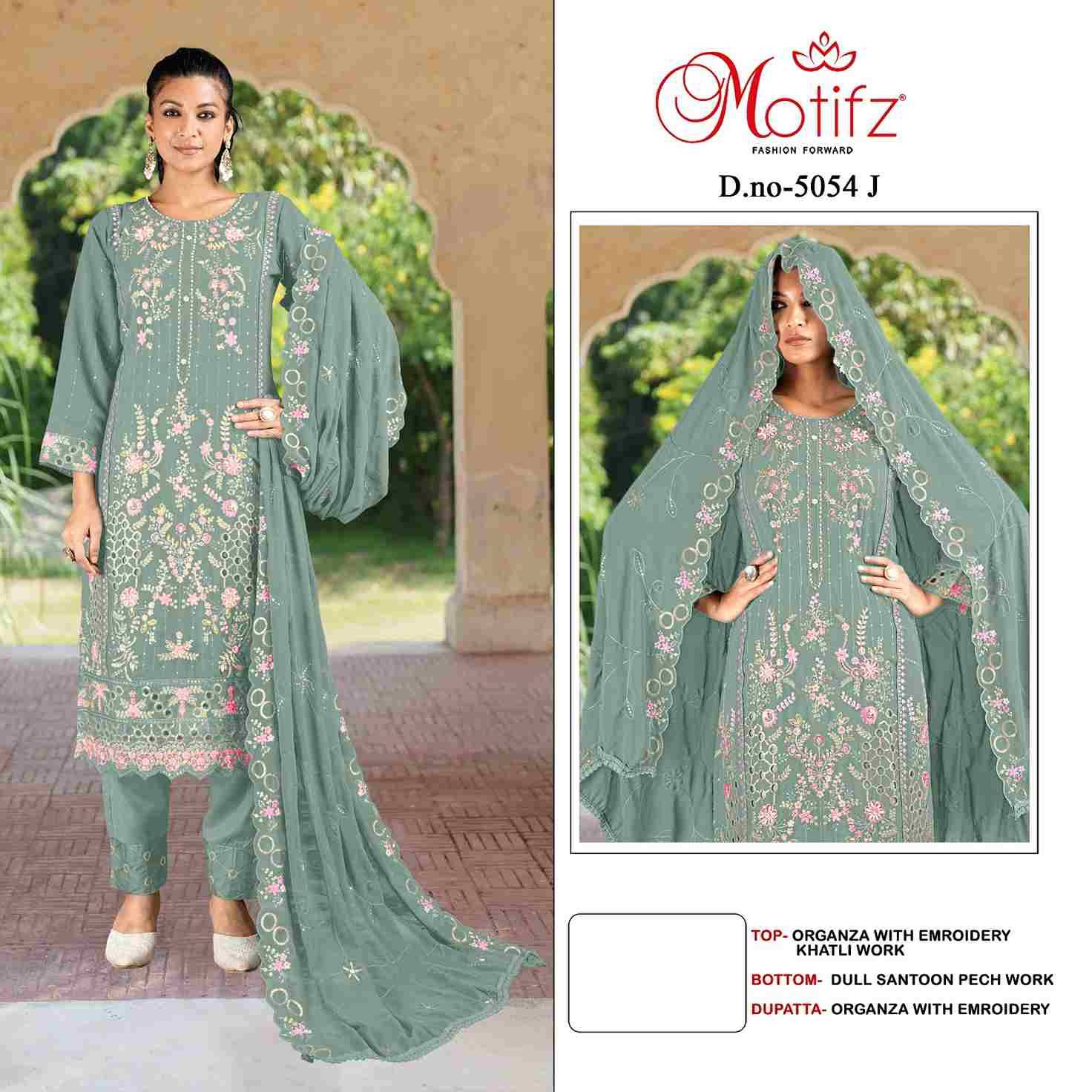 Motifz Hit Design 5054 Vol-2 Colours By Motifz 5054-F To 5054-K Series Beautiful Pakistani Suits Colorful Stylish Fancy Casual Wear & Ethnic Wear Organza Dresses At Wholesale Price