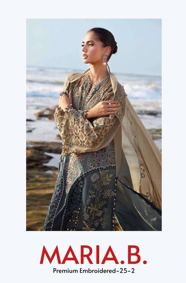 Maria.B. 1285 Colours By Deepsy Suits 1285-A To 1285-D Series Pakistani Stylish Beautiful Colourful Printed & Embroidered Party Wear & Occasional Wear Pure Cotton Dresses At Wholesale Price