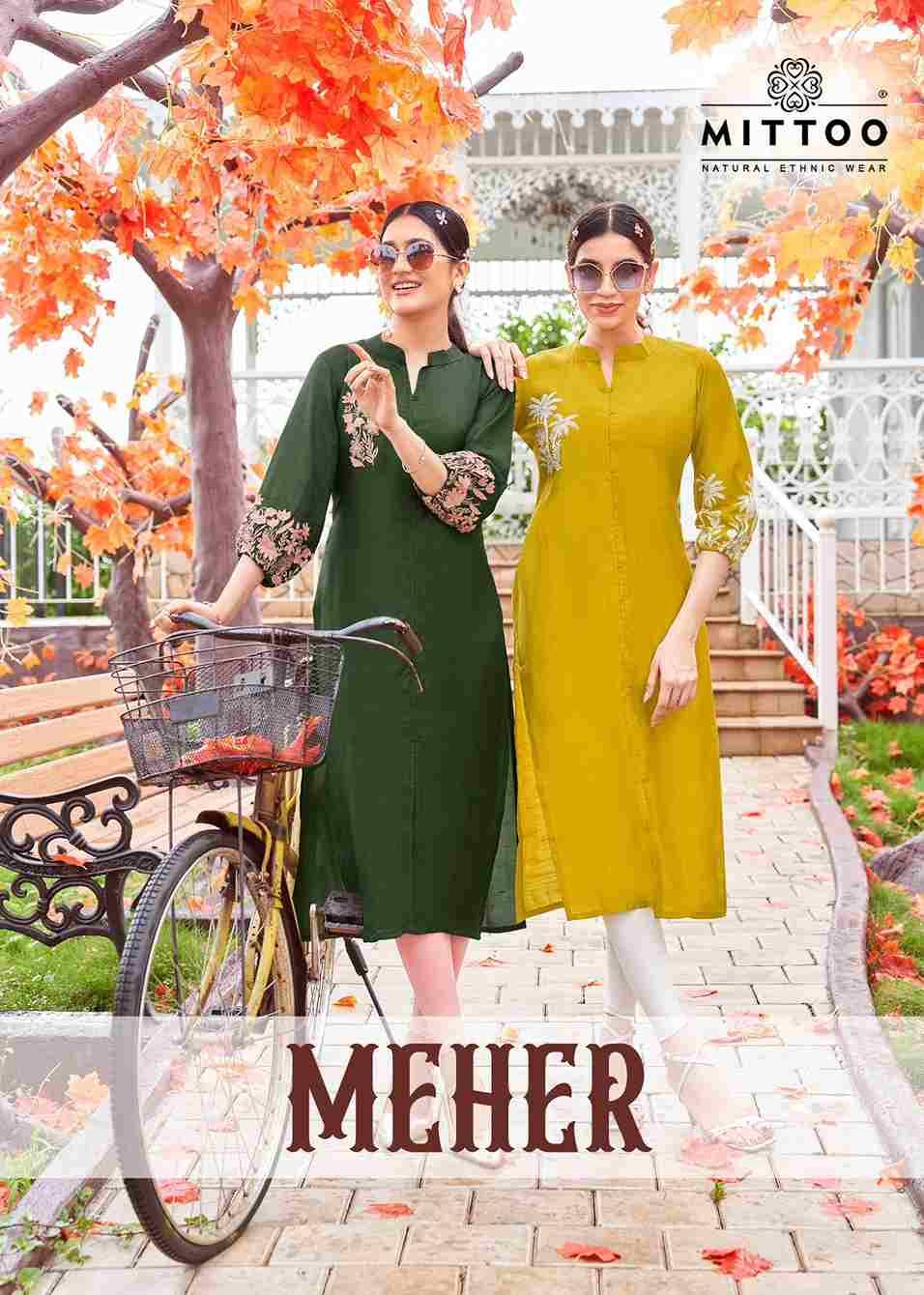 Meher By Mittoo 2001 To 2006 Series Designer Stylish Fancy Colorful Beautiful Party Wear & Ethnic Wear Collection Rayon Foil Kurtis At Wholesale Price