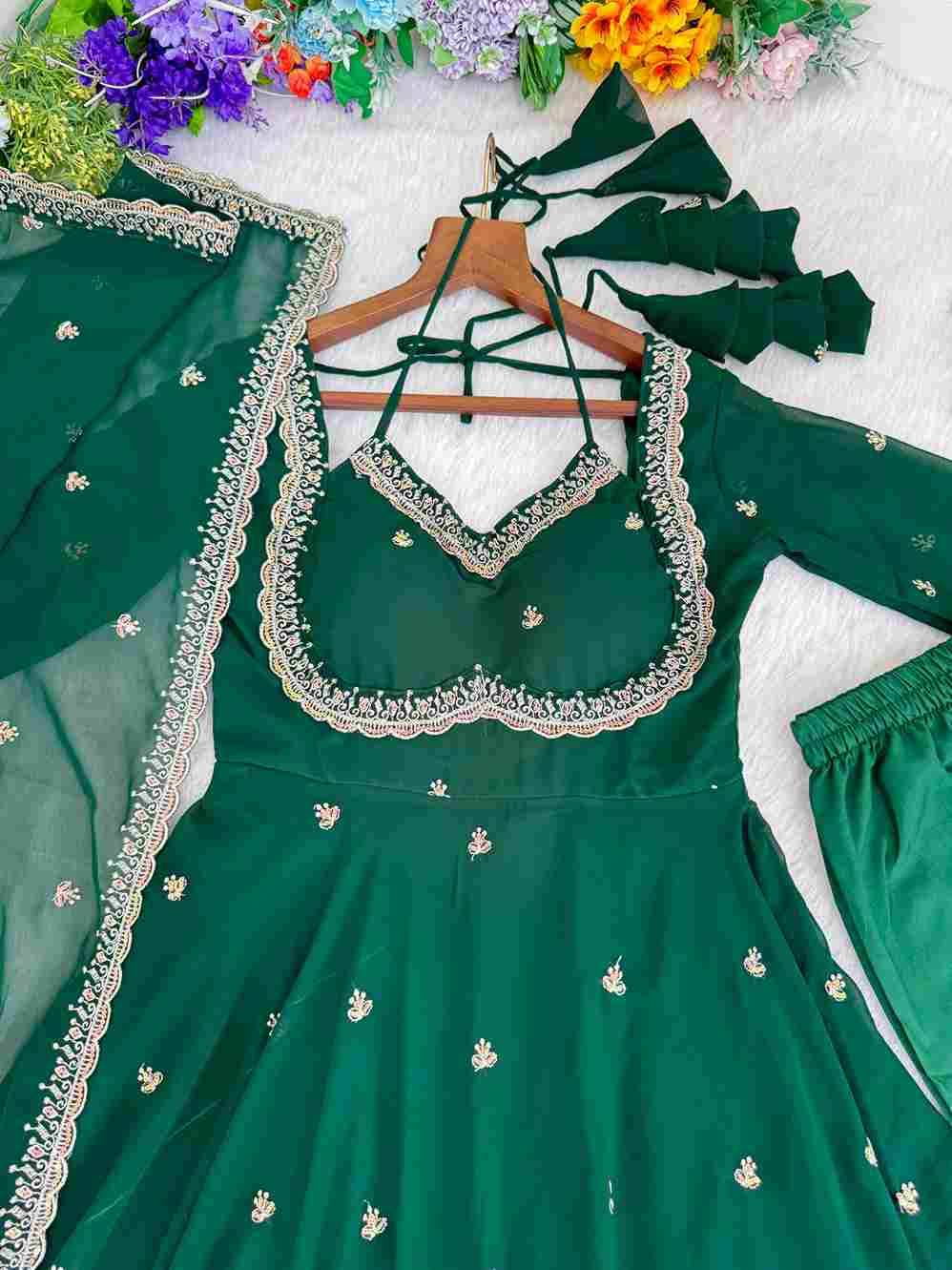 Mb-525 By Fashid Wholesale Beautiful Fancy Colorful Stylish Party Wear & Occasional Wear Faux Georgette Dresses At Wholesale Price