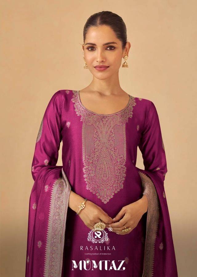 Mumtaz By Rasalika 3004 To 3008 Series Designer Festive Suits Beautiful Fancy Colorful Stylish Party Wear & Occasional Wear Heavy Viscose Silk Jacquard Dresses At Wholesale Price