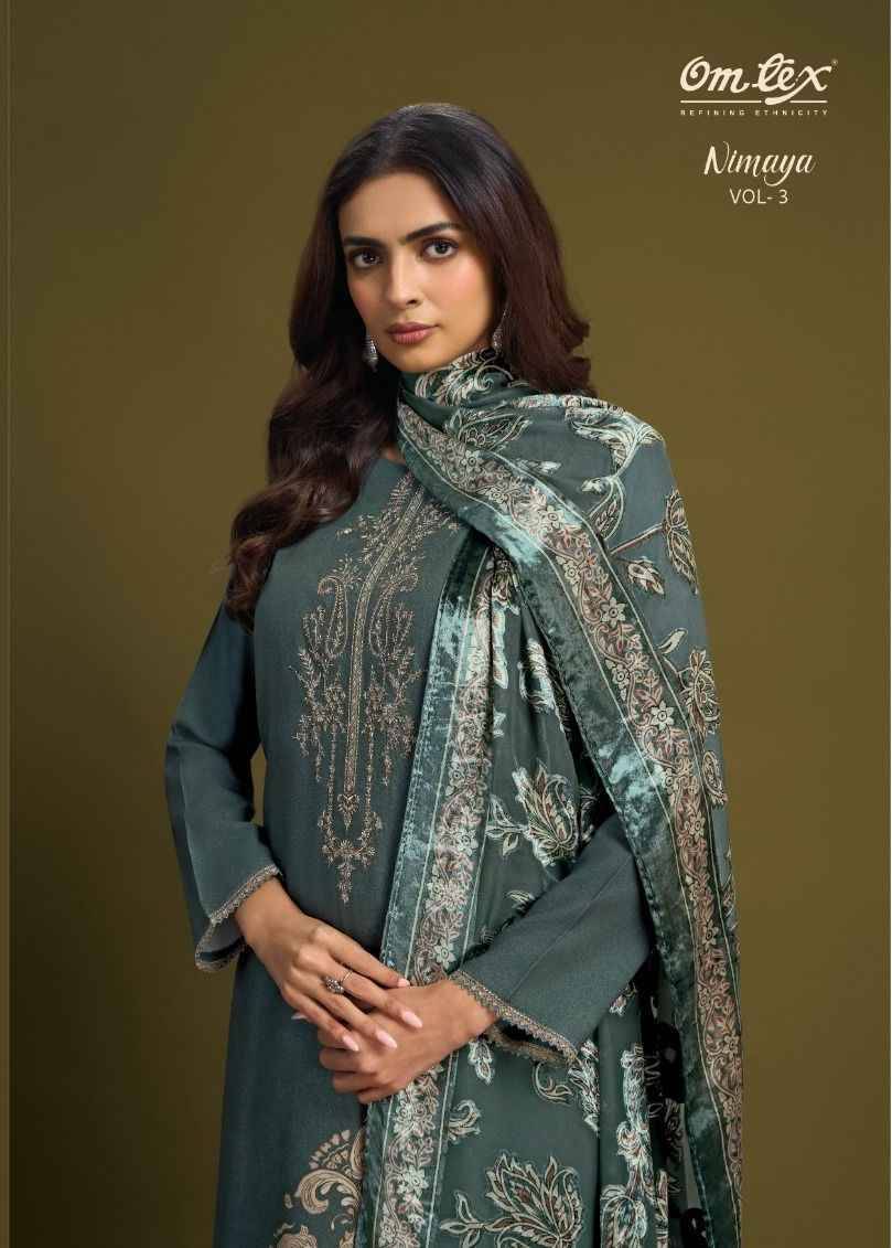 Nimaya Vol-3 By Om Tex 10081-A To 10081-D Series Beautiful Festive Suits Colorful Stylish Fancy Casual Wear & Ethnic Wear Pure Pashmina Dresses At Wholesale Price