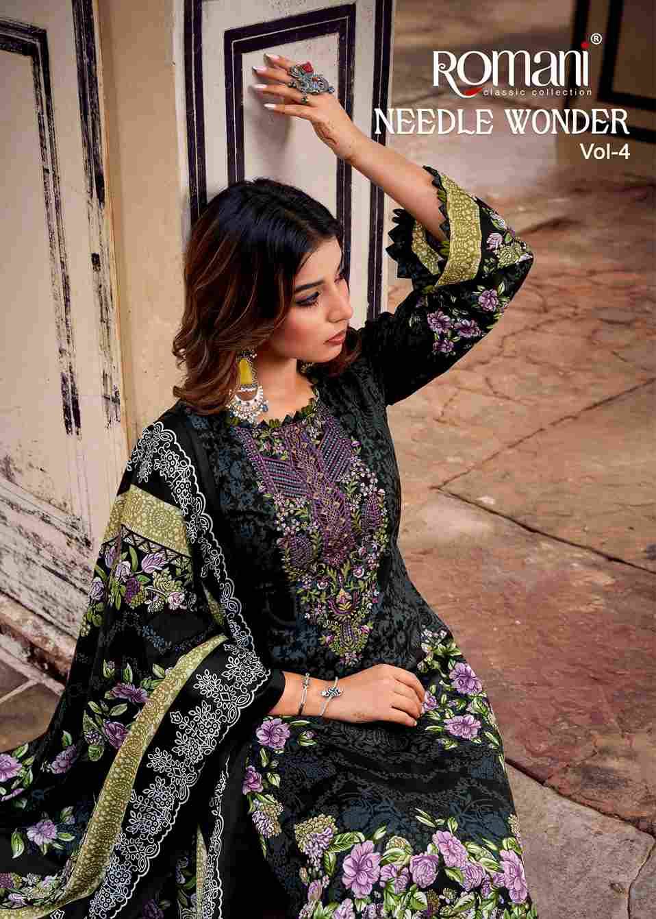 Needle Wonder Vol-4 By Romani 1119-001 To 1119-008 Series Beautiful Festive Suits Stylish Fancy Colorful Casual Wear & Ethnic Wear Soft Cotton Print Dresses At Wholesale Price