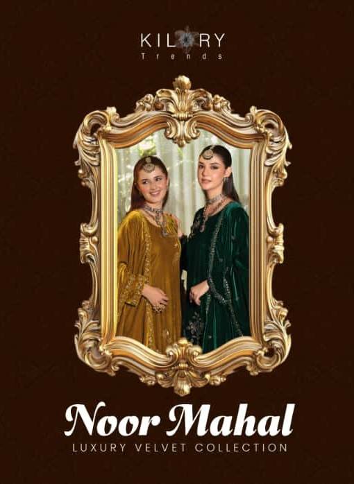 Noor Mahal By Kilory 1001 To 1006 Series Beautiful Festive Suits Colorful Stylish Fancy Casual Wear & Ethnic Wear Pure Velvet Dresses At Wholesale Price