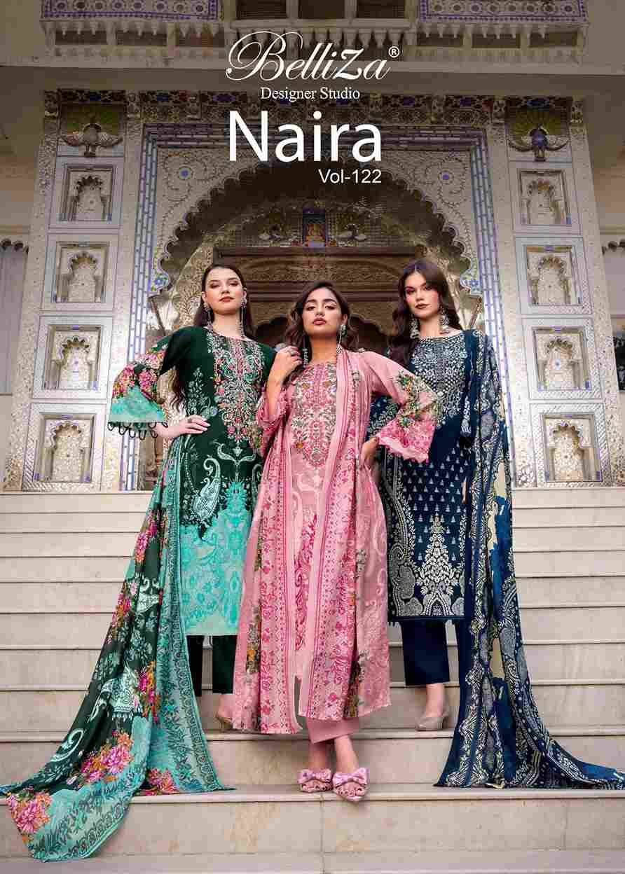 Naira Vol-122 By Belliza 915-001 To 915-008 Series Beautiful Festive Suits Stylish Fancy Colorful Casual Wear & Ethnic Wear Pure Cotton Print Dresses At Wholesale Price