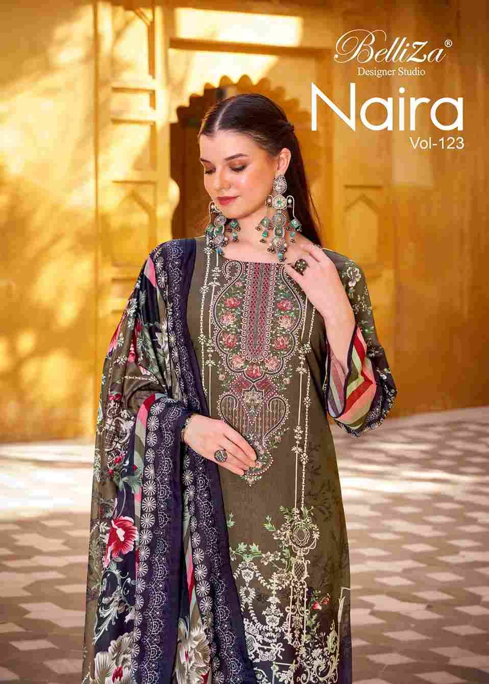 Naira Vol-123 By Belliza 916-001 To 916-008 Series Beautiful Festive Suits Stylish Fancy Colorful Casual Wear & Ethnic Wear Pure Cotton Print Dresses At Wholesale Price